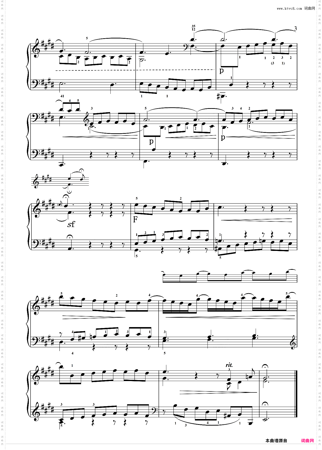 第八级三部创意曲Sinfonia No·6