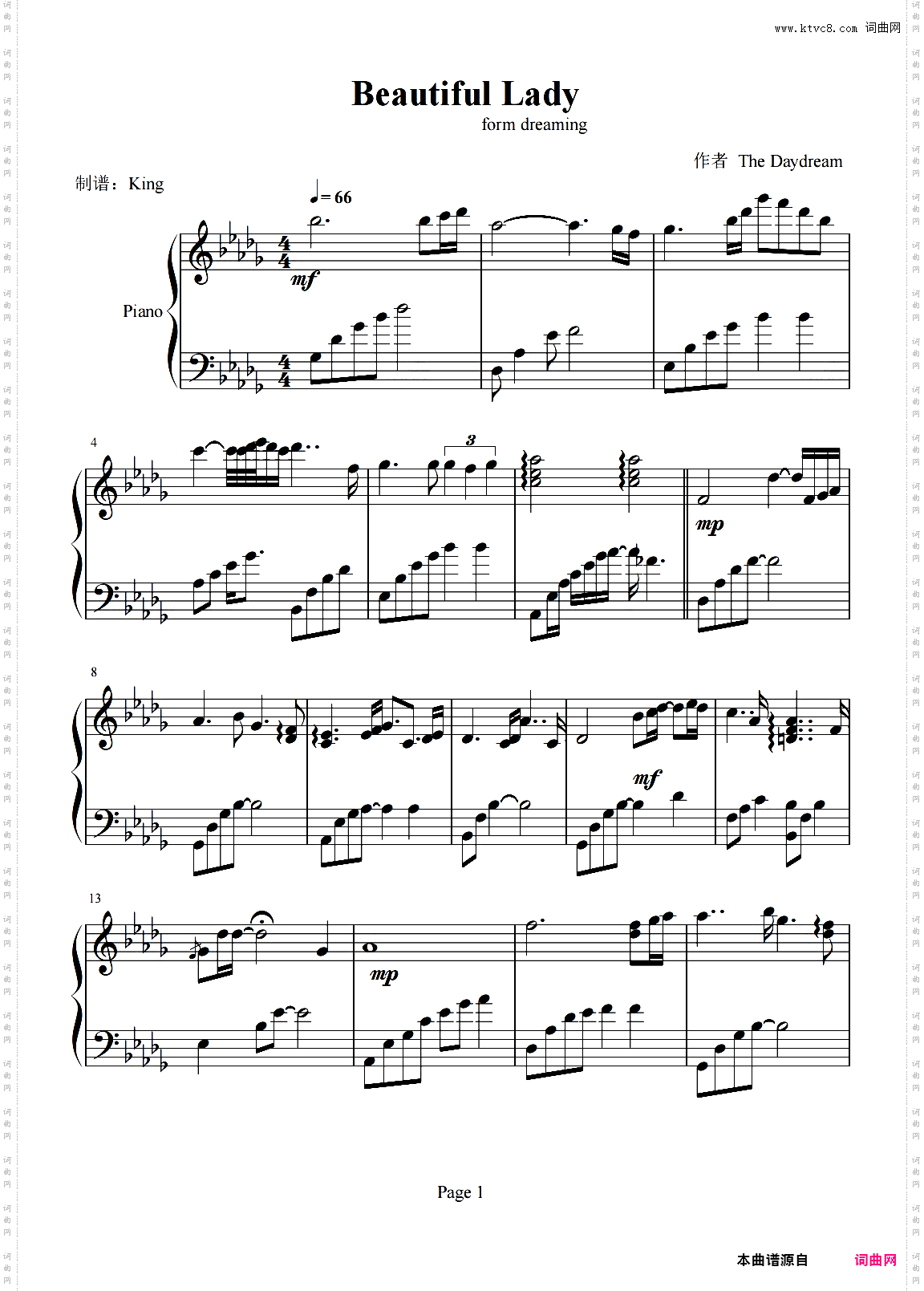 Beautiful Lady daydream 白日梦