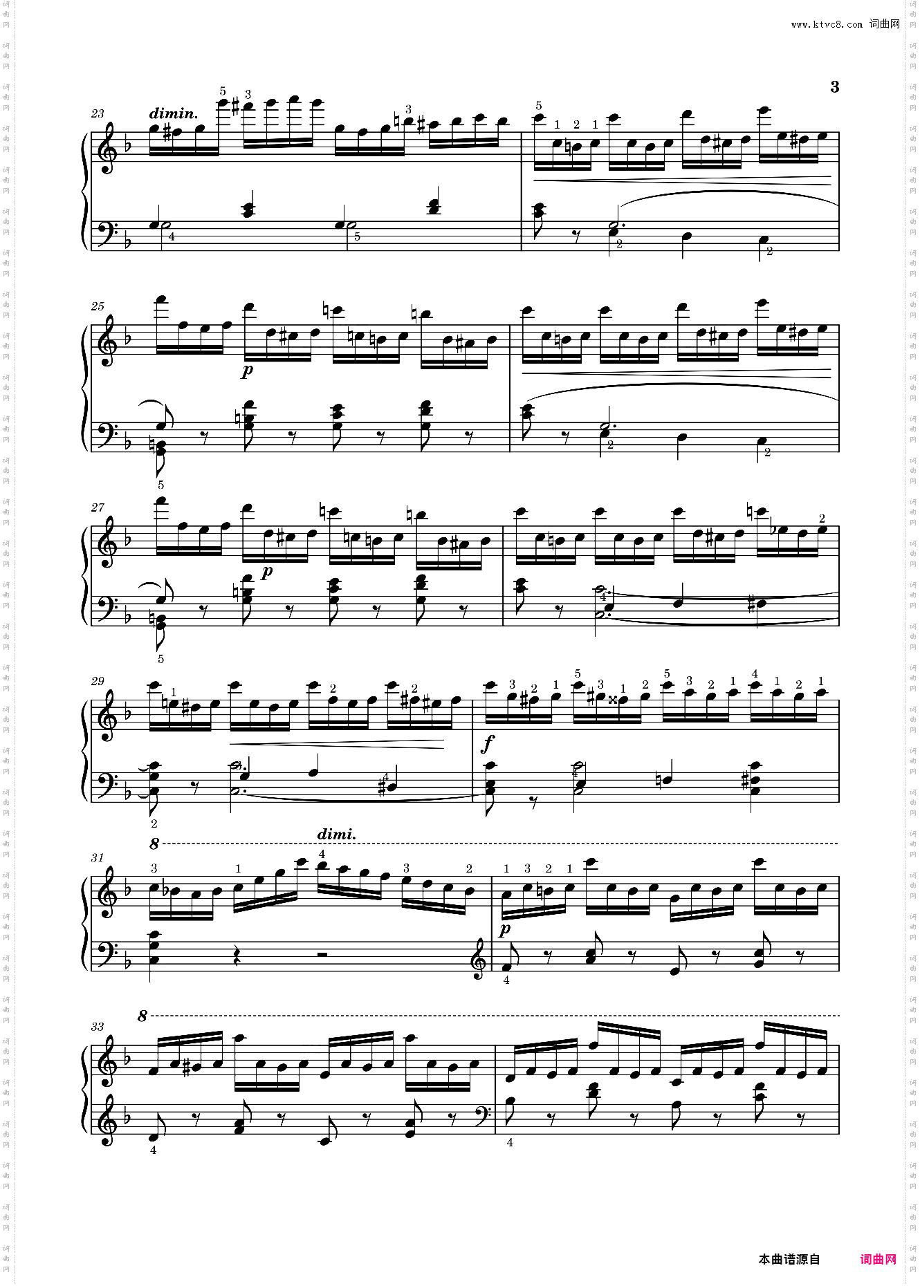 8-1·练习曲《钢琴考级曲集》2022版