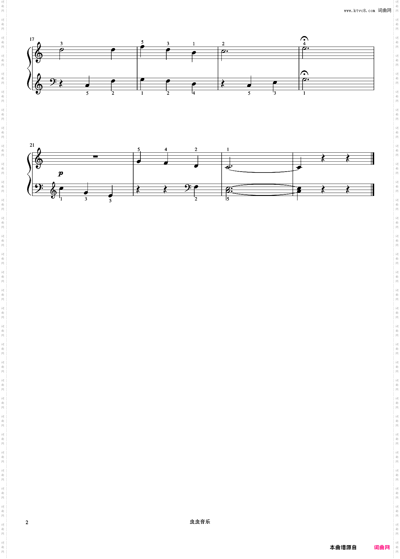 51·平安夜《约翰汤普森 现代钢琴教程1》