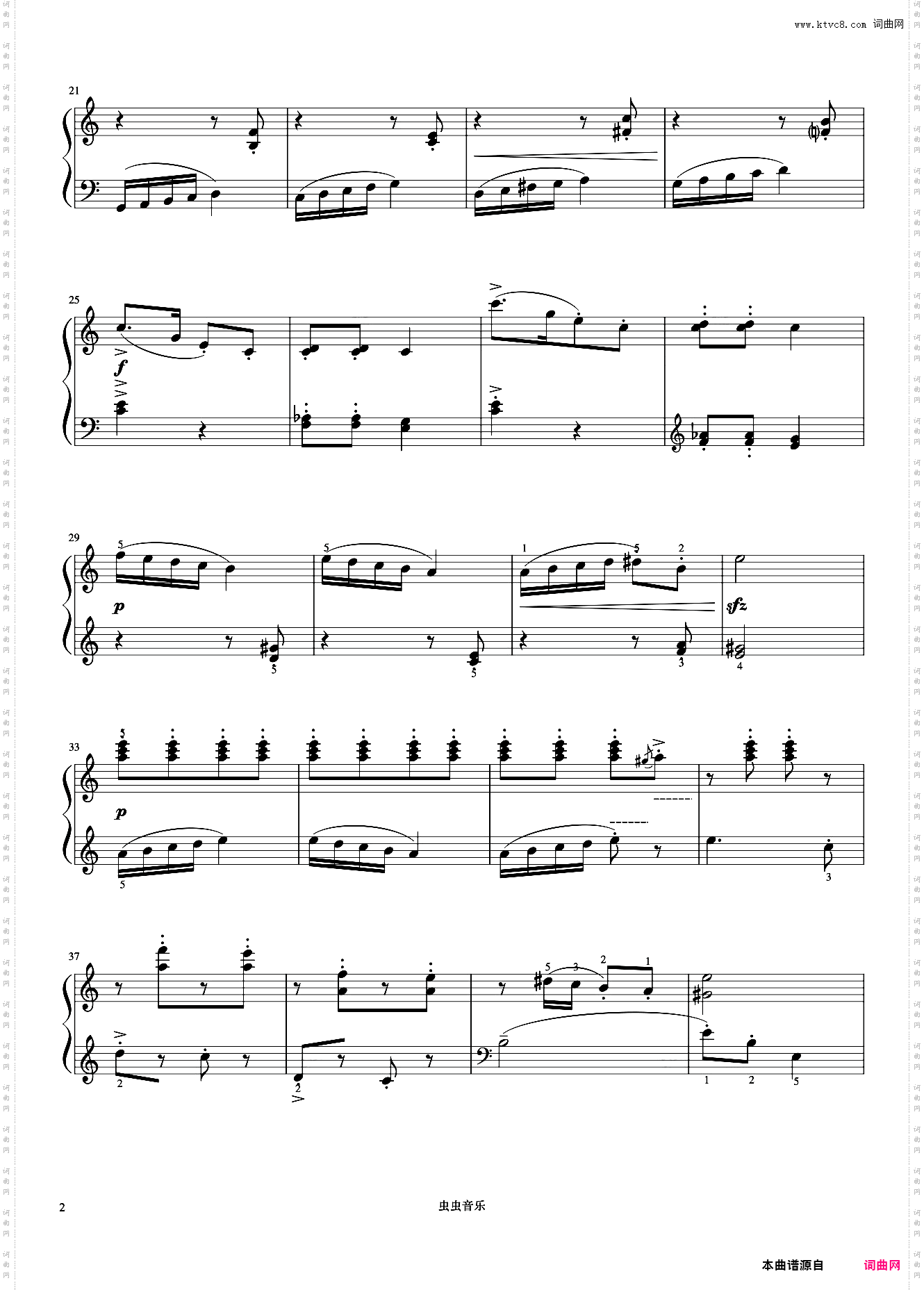 51·诙谐曲《约翰汤普森 现代钢琴教程2》