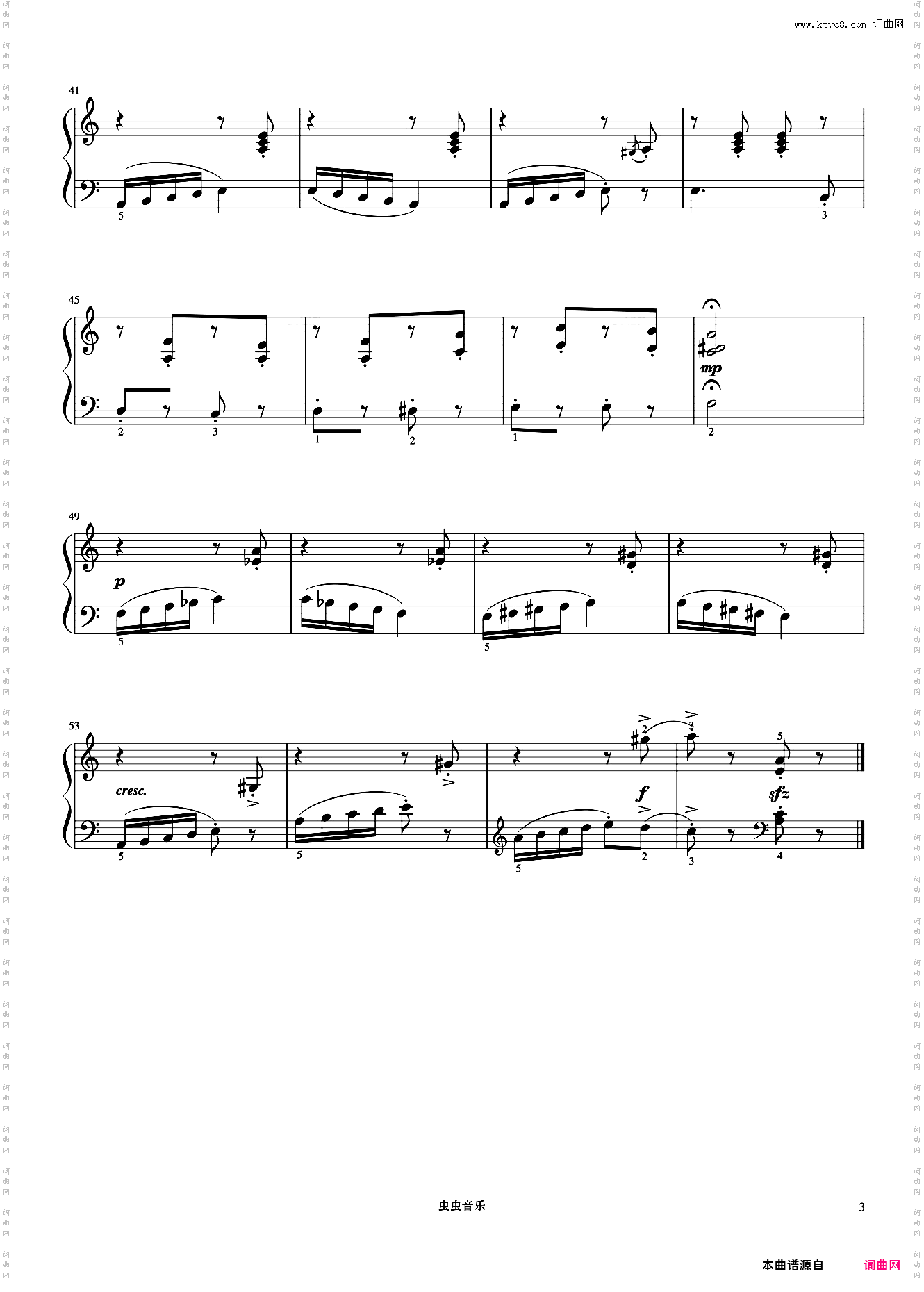 51·诙谐曲《约翰汤普森 现代钢琴教程2》