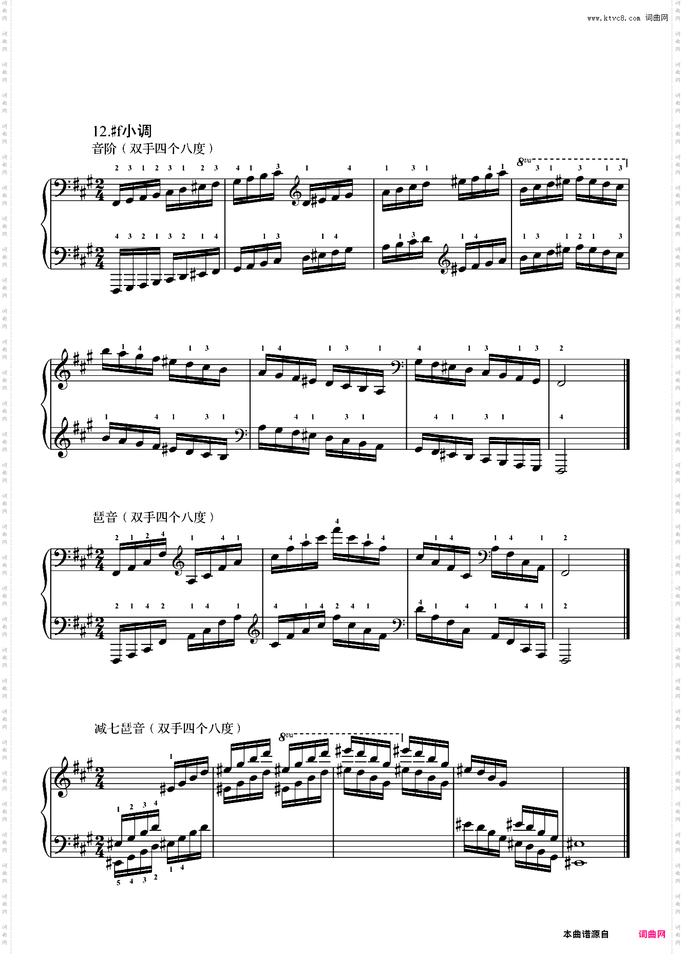 10级基本-升f小调