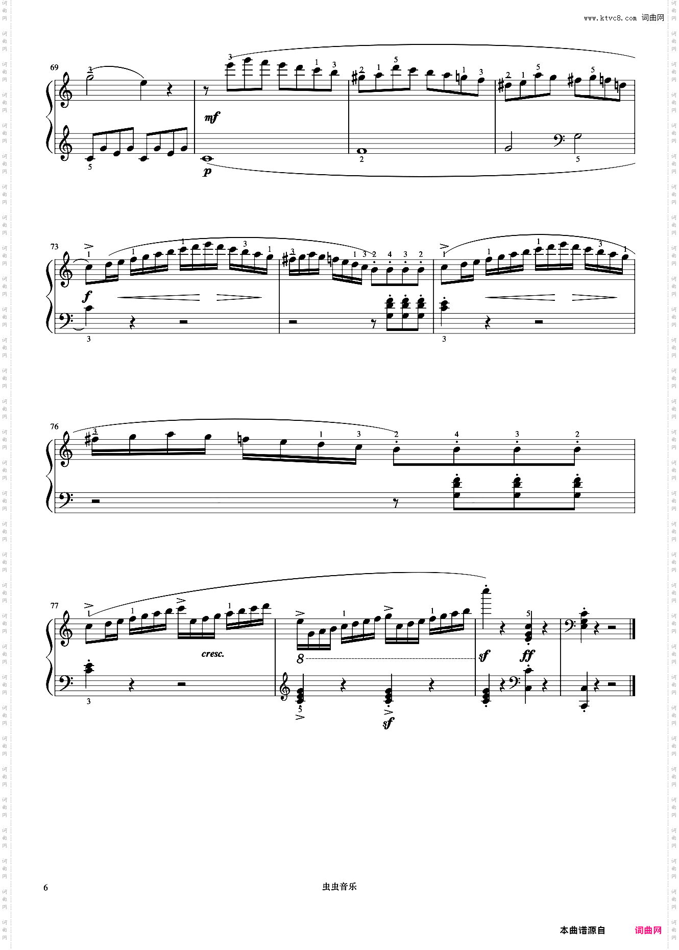 小奏鸣曲 Op·20 No·1 第一乐章《小奏鸣曲集》