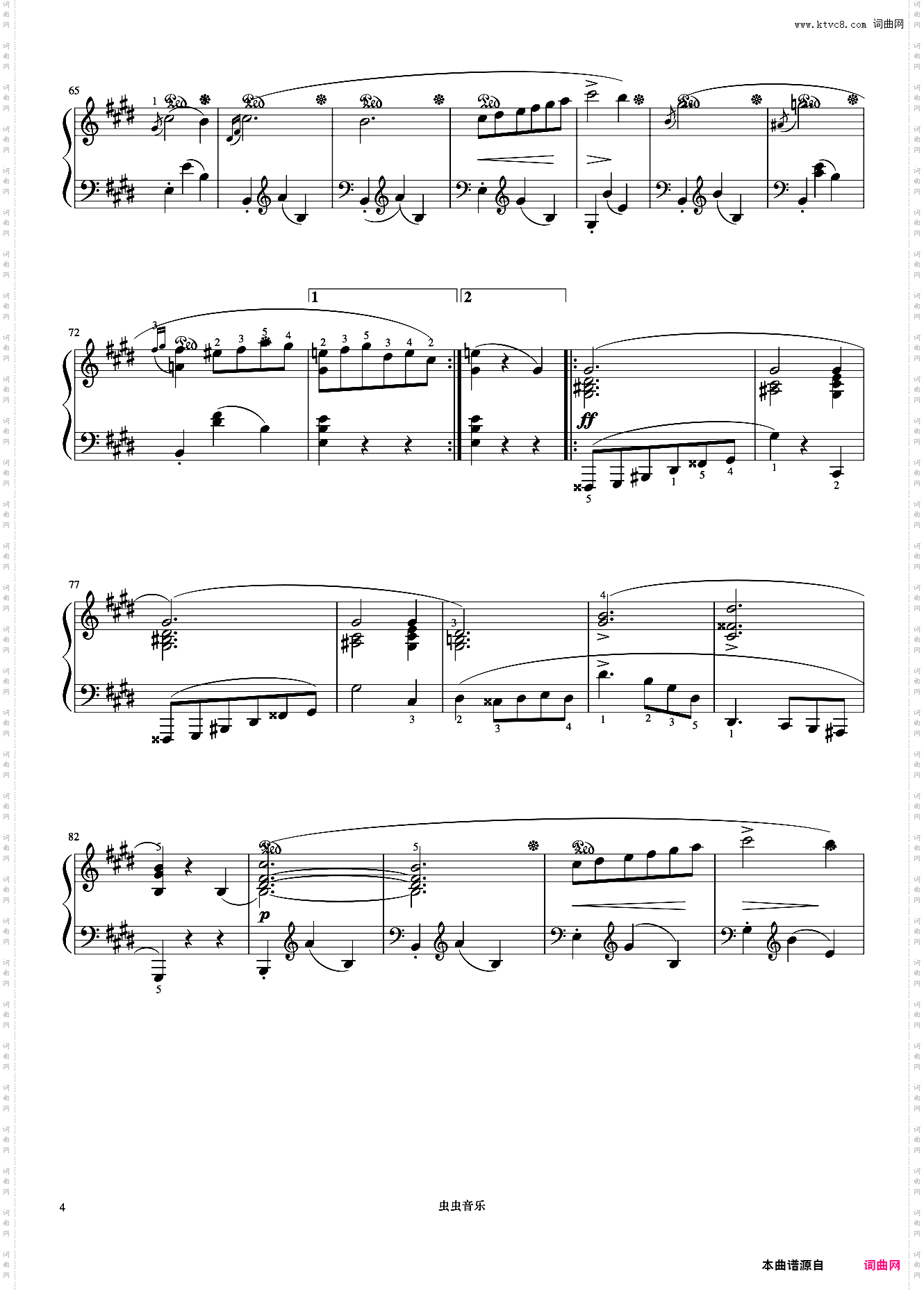 圆舞曲遗作1《肖邦圆舞曲集》