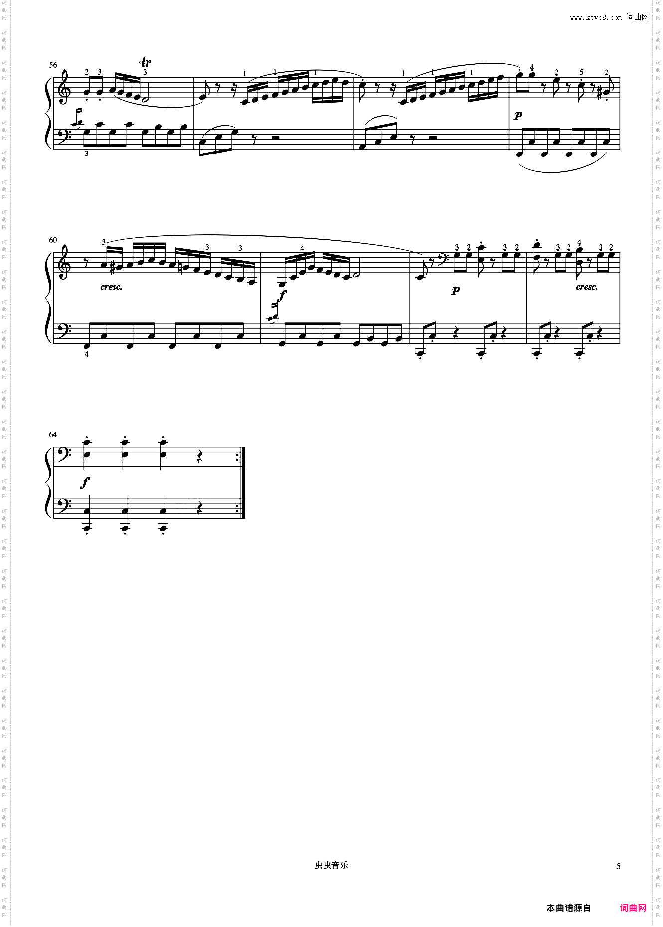 小奏鸣曲 Op·36 No·3 第一乐章《小奏鸣曲集》