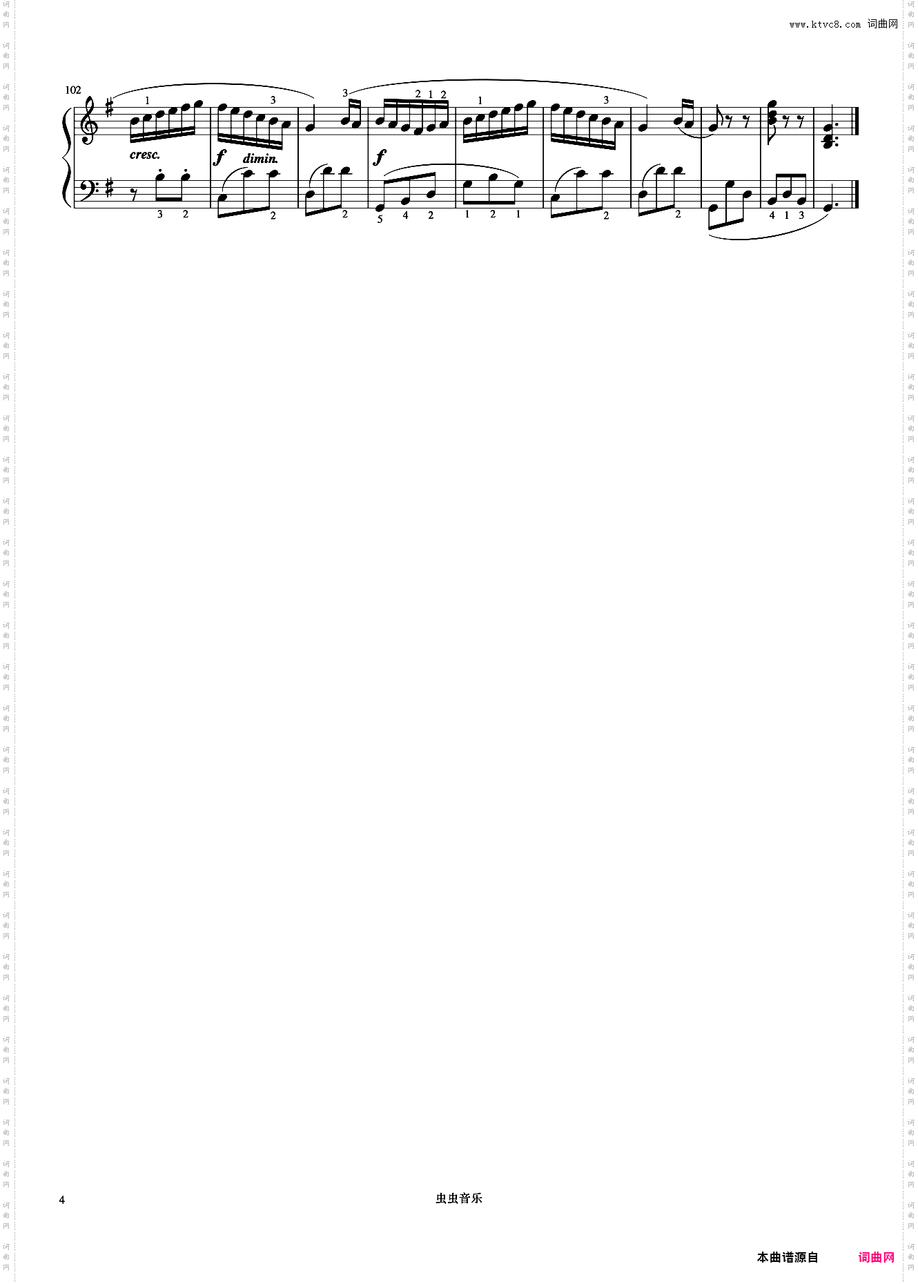 小奏鸣曲 Op·36 No·2 第三乐章《小奏鸣曲集》