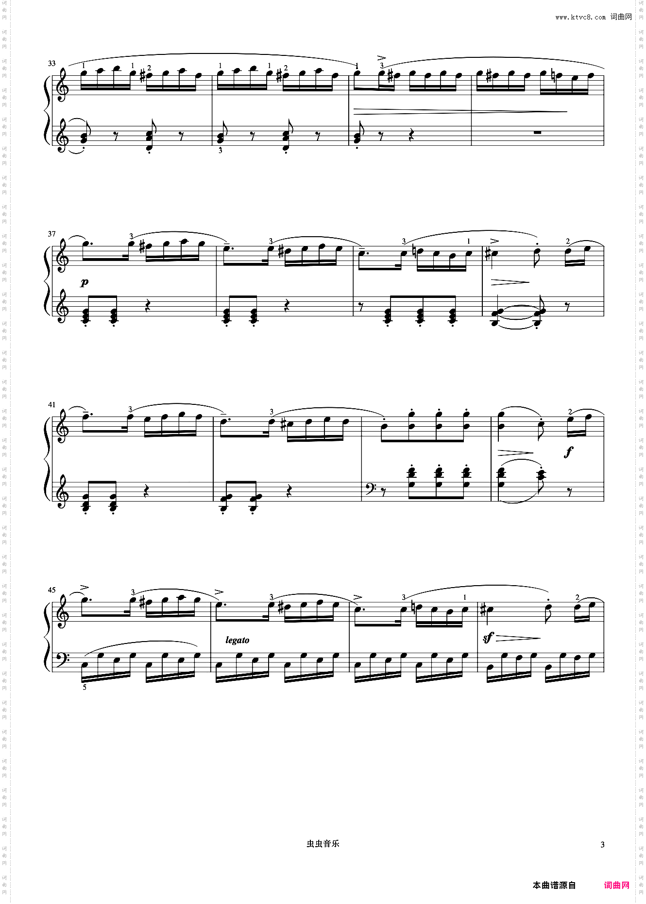 小奏鸣曲 Op·20 No·1 第三乐章《小奏鸣曲集》