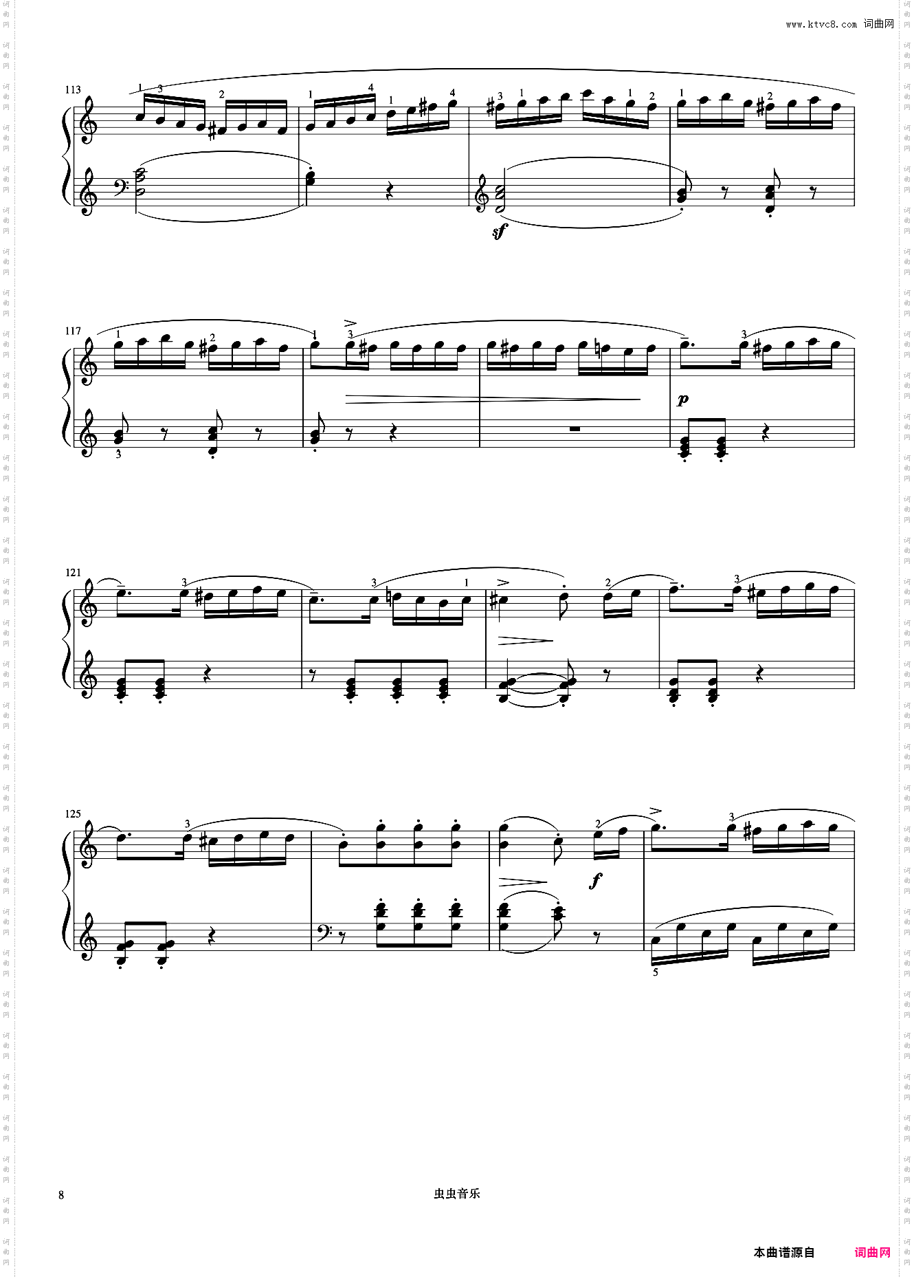 小奏鸣曲 Op·20 No·1 第三乐章《小奏鸣曲集》