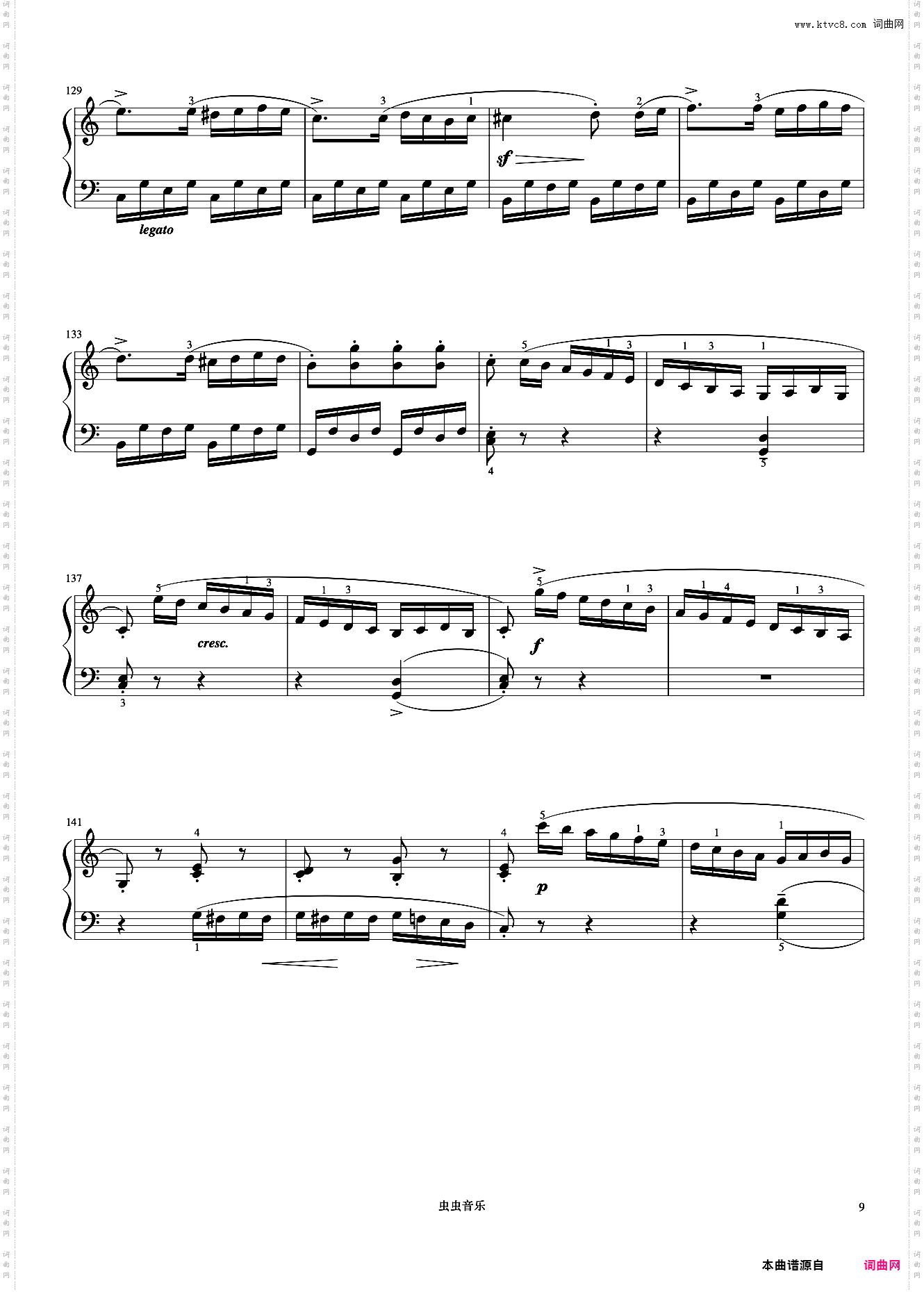 小奏鸣曲 Op·20 No·1 第三乐章《小奏鸣曲集》