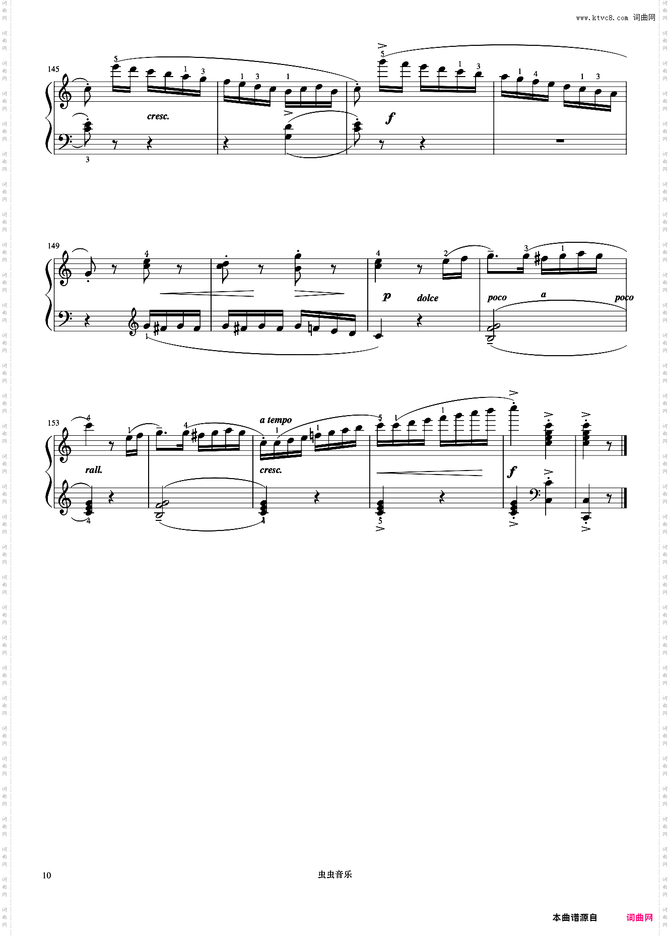 小奏鸣曲 Op·20 No·1 第三乐章《小奏鸣曲集》