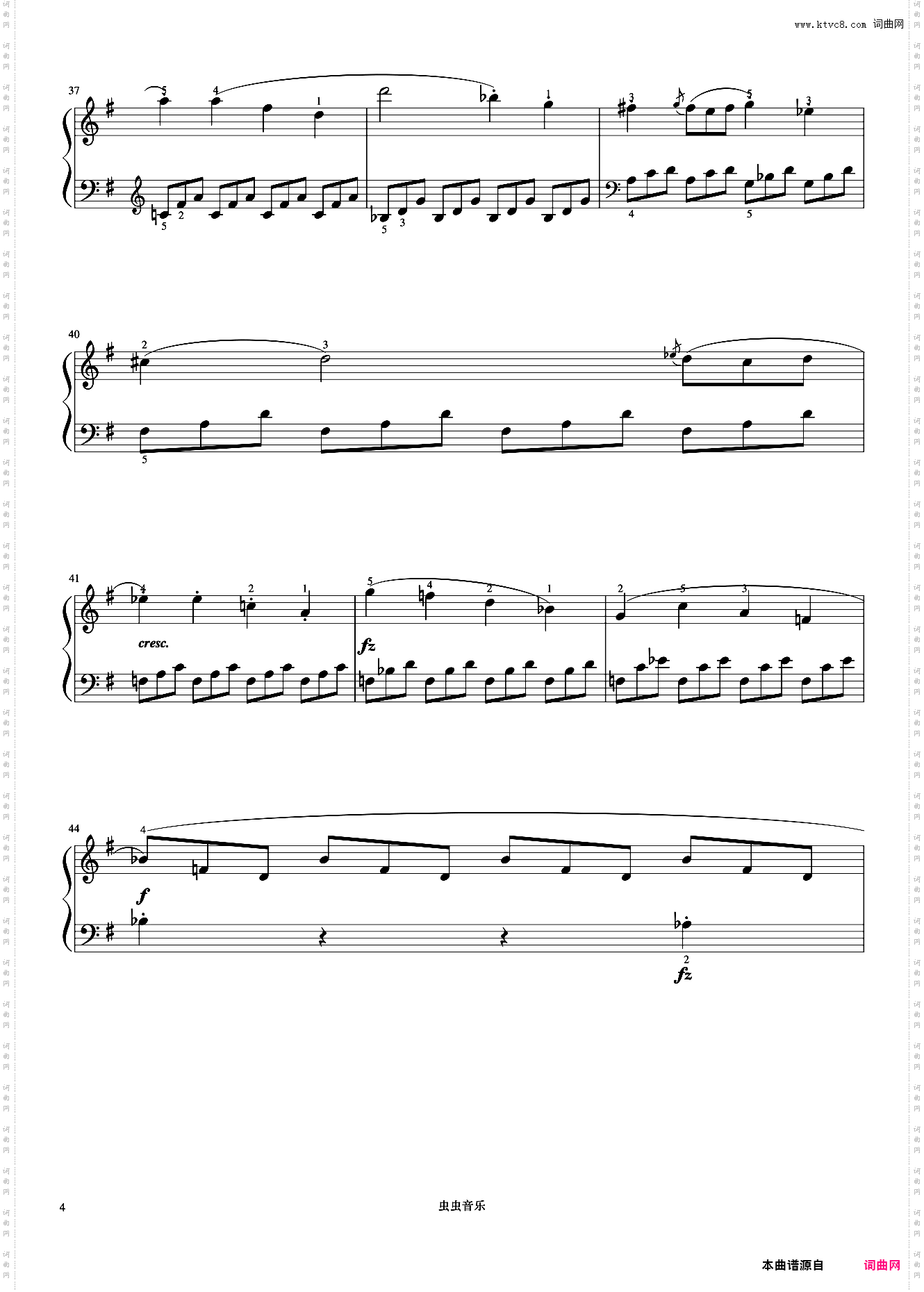 小奏鸣曲 Op·36 No·5 第一乐章《小奏鸣曲集》