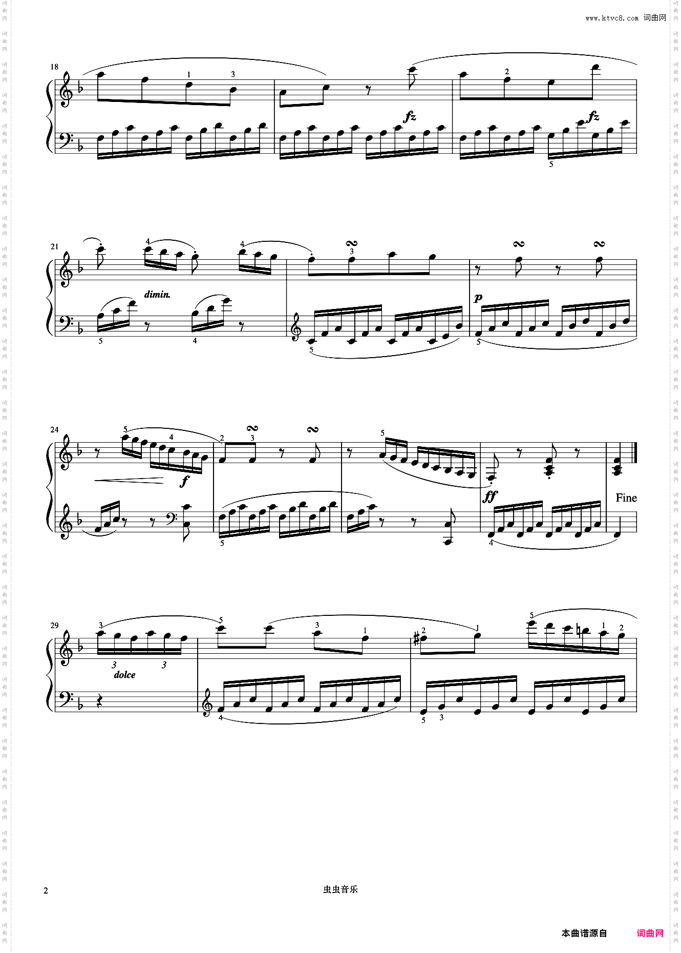 小奏鸣曲 Op·36 No·4 第三乐章《小奏鸣曲集》