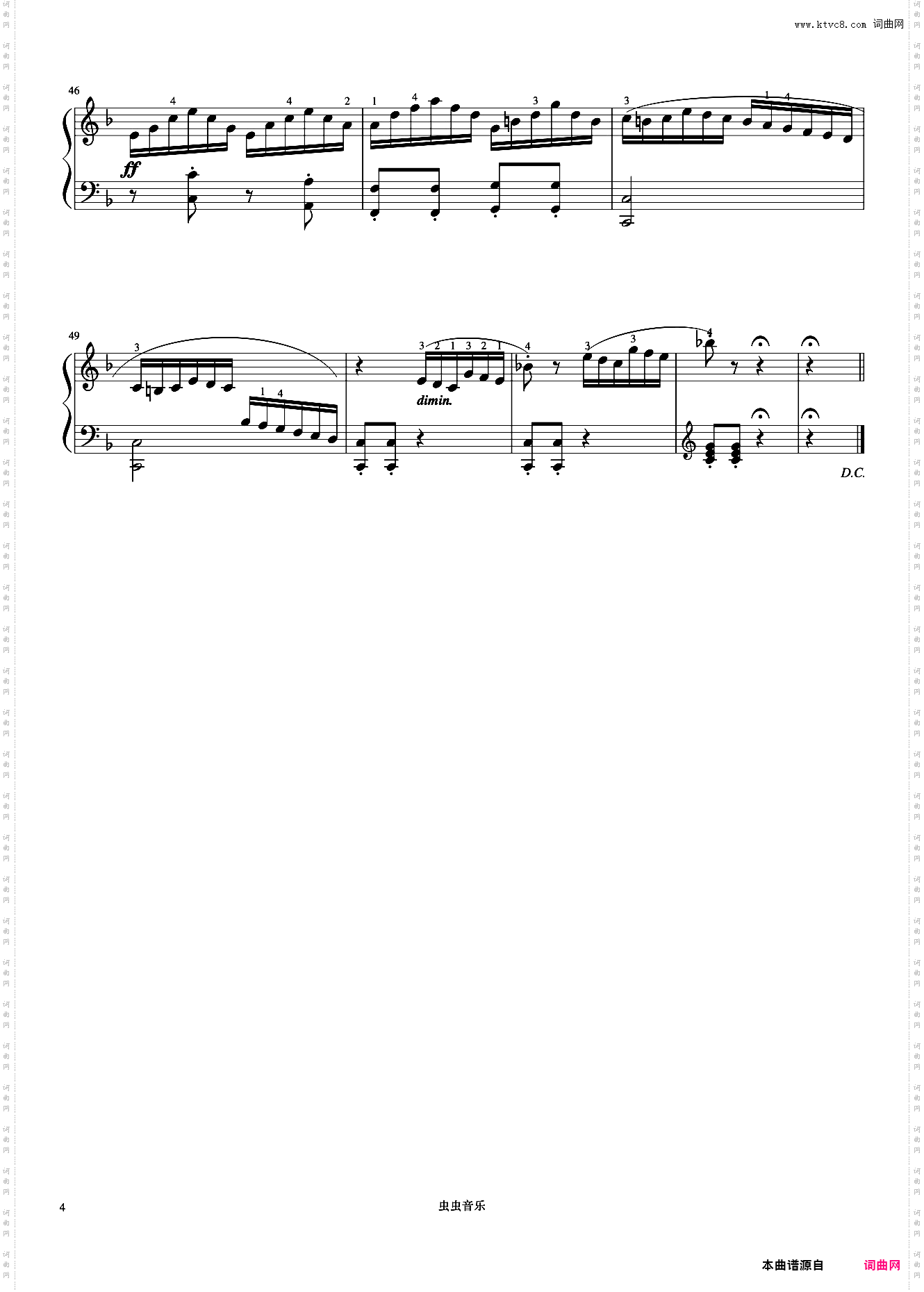 小奏鸣曲 Op·36 No·4 第三乐章《小奏鸣曲集》