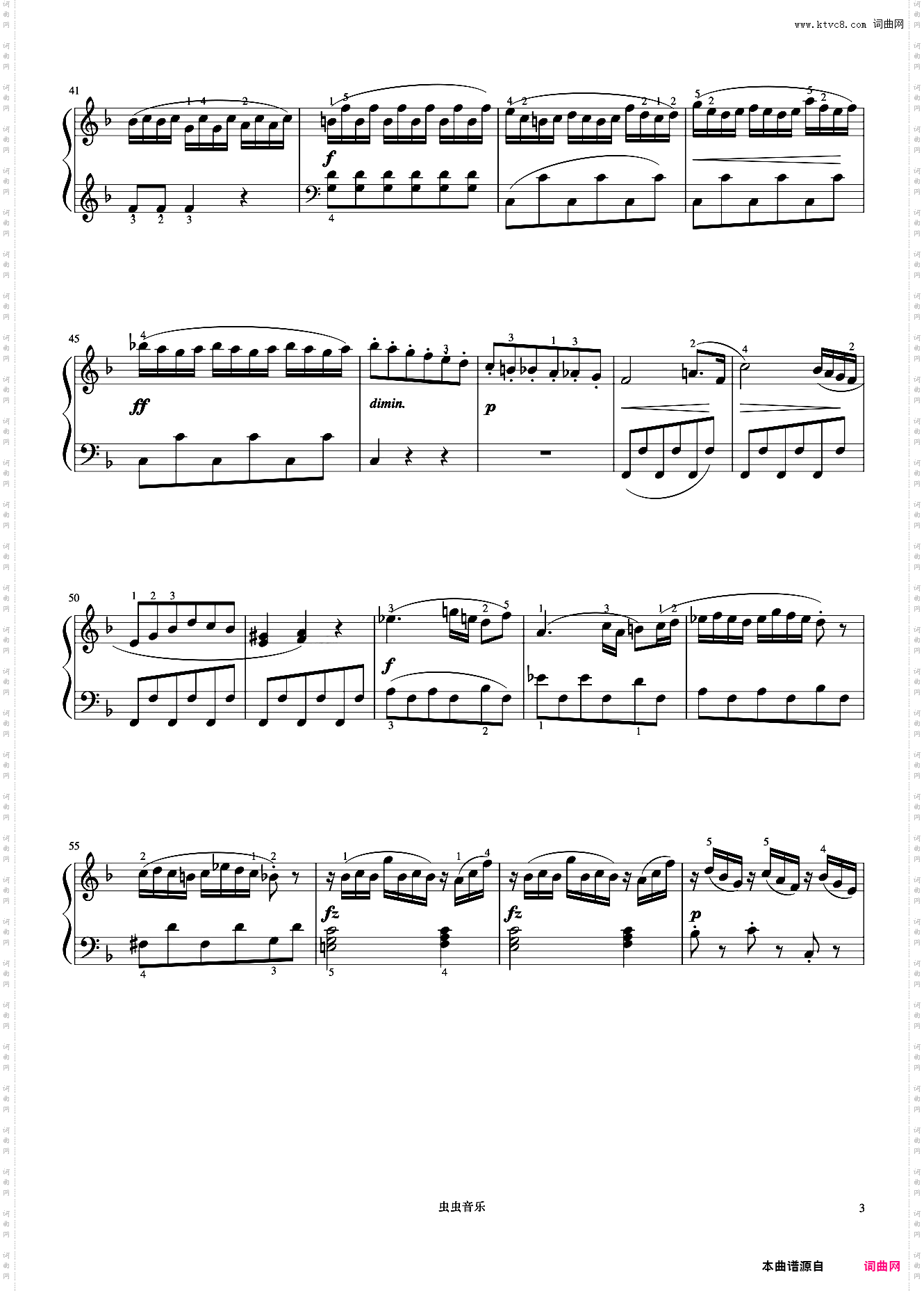 小奏鸣曲 Op·36 No·4 第一乐章《小奏鸣曲集》