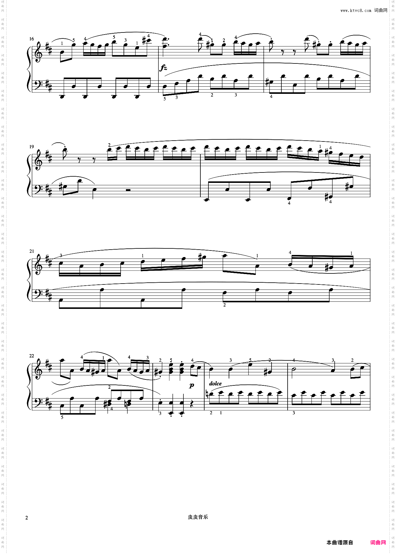 小奏鸣曲 Op·36 No·6 第一乐章《小奏鸣曲集》