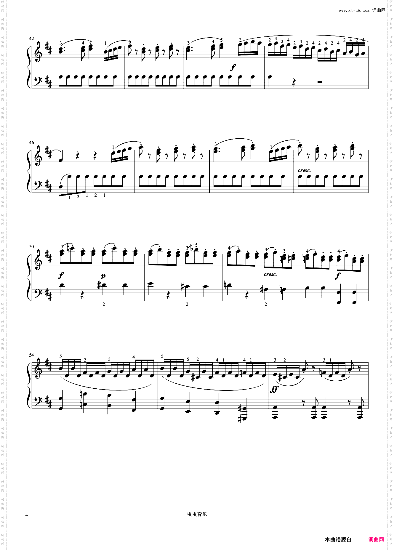 小奏鸣曲 Op·36 No·6 第一乐章《小奏鸣曲集》