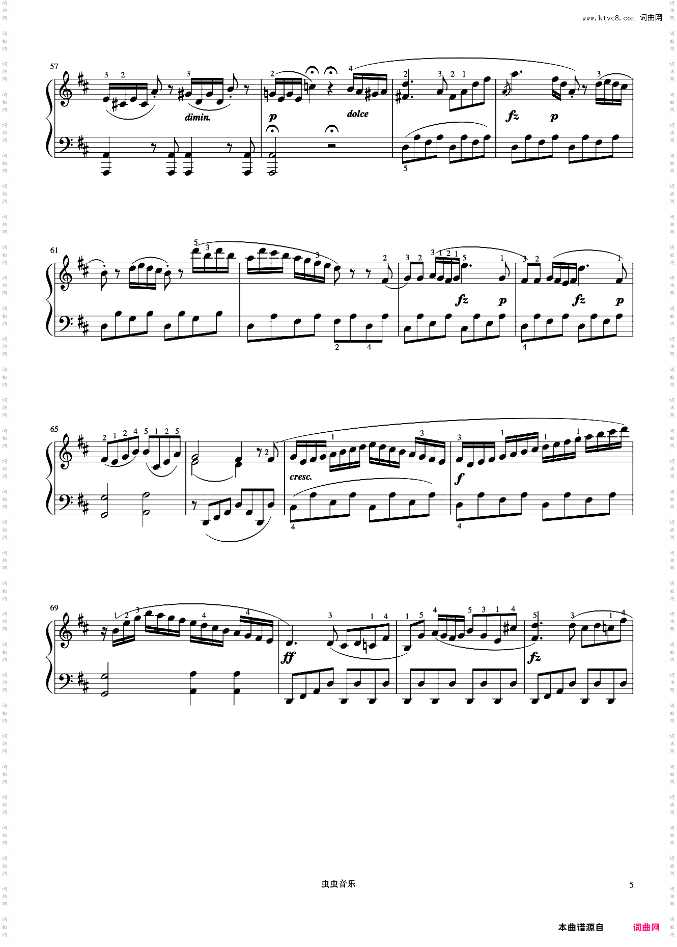 小奏鸣曲 Op·36 No·6 第一乐章《小奏鸣曲集》