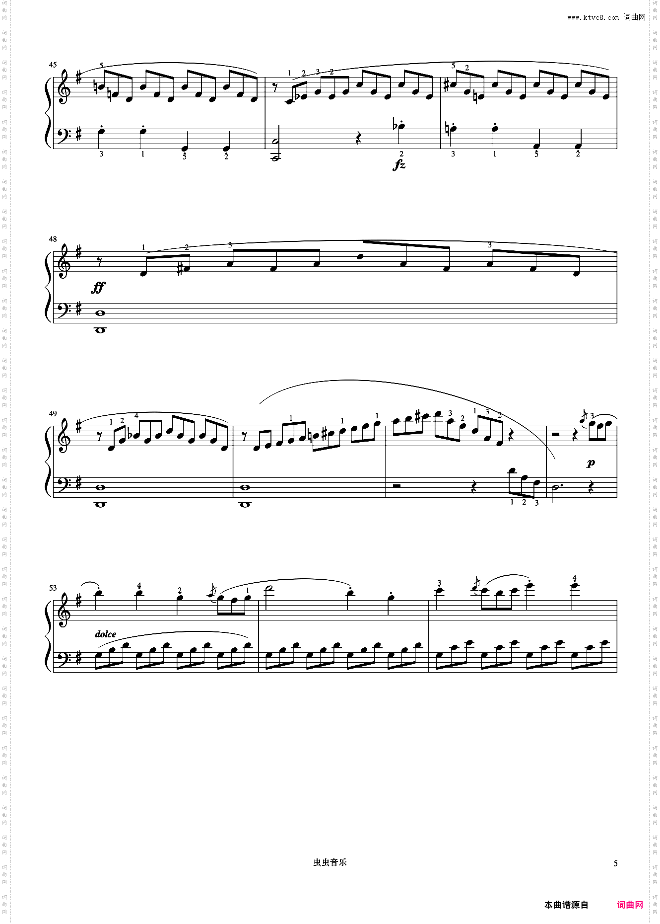 小奏鸣曲 Op·36 No·5 第一乐章《小奏鸣曲集》