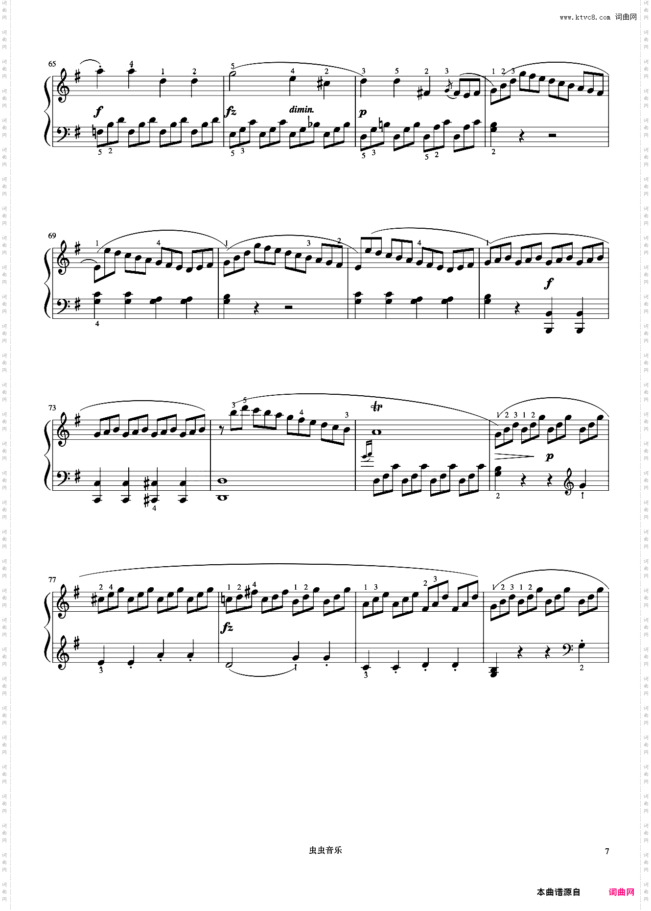 小奏鸣曲 Op·36 No·5 第一乐章《小奏鸣曲集》