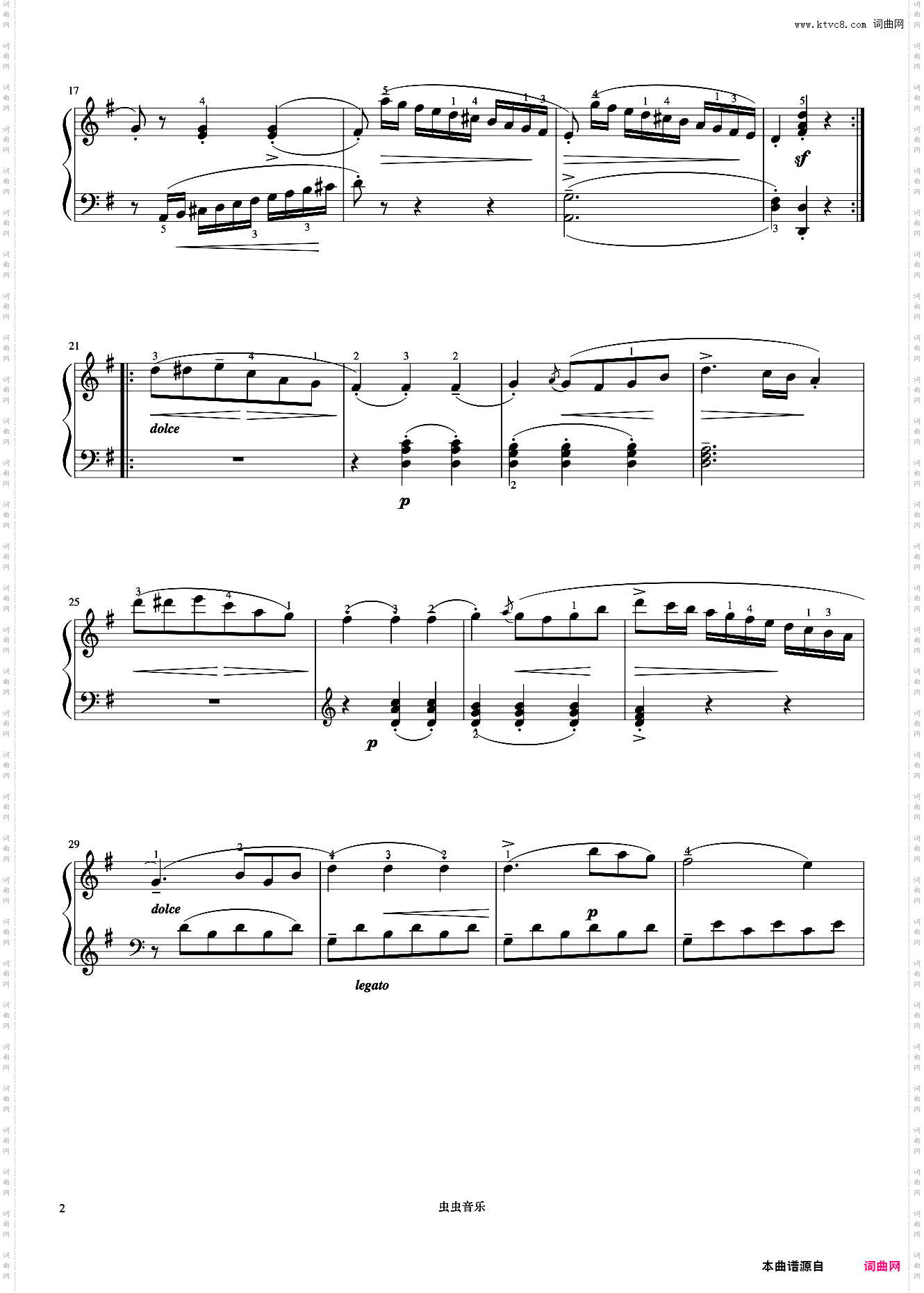 小奏鸣曲Op·55 No·2 第一乐章《小奏鸣曲集》