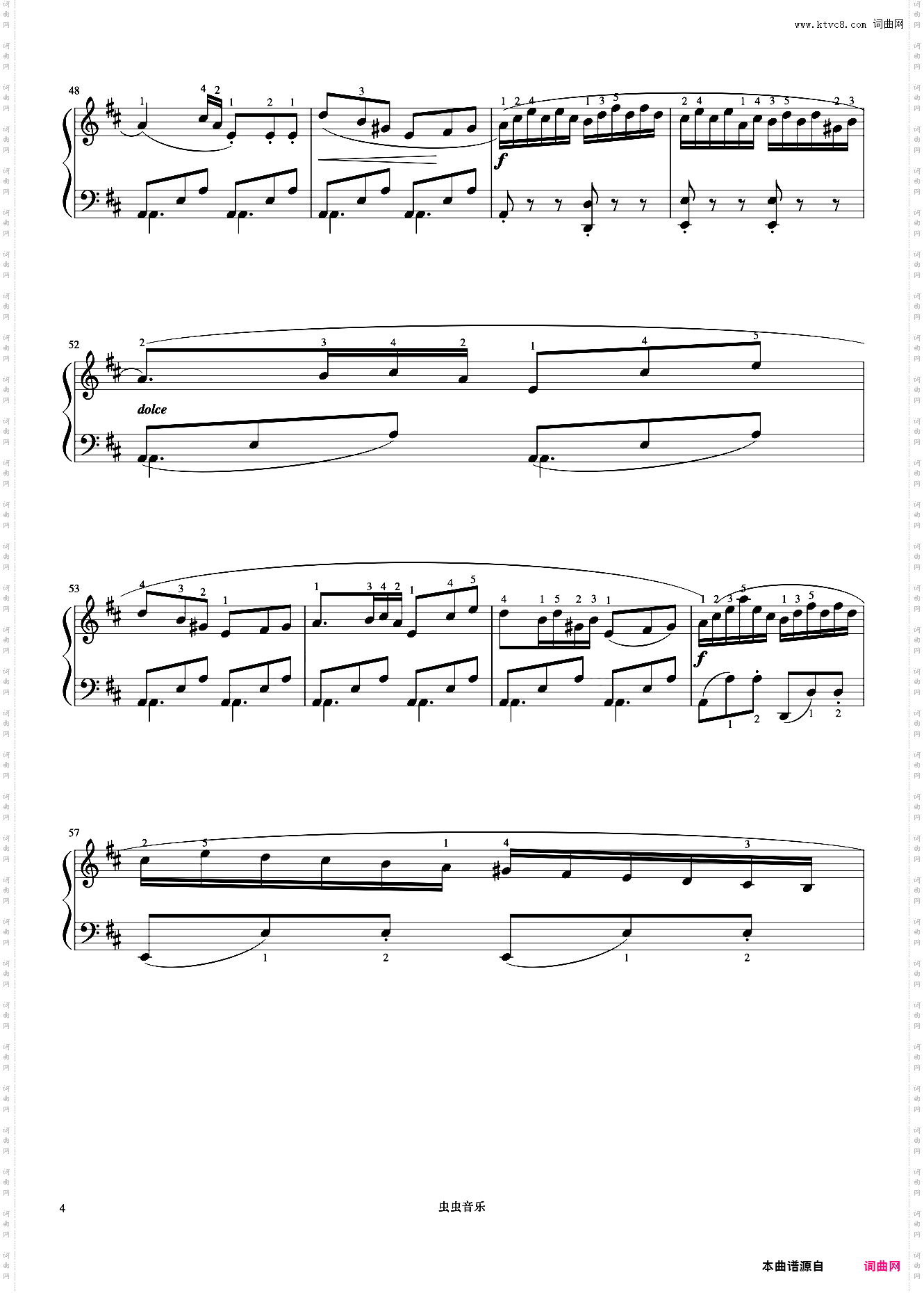 小奏鸣曲 Op·36 No·6 第二乐章《小奏鸣曲集》