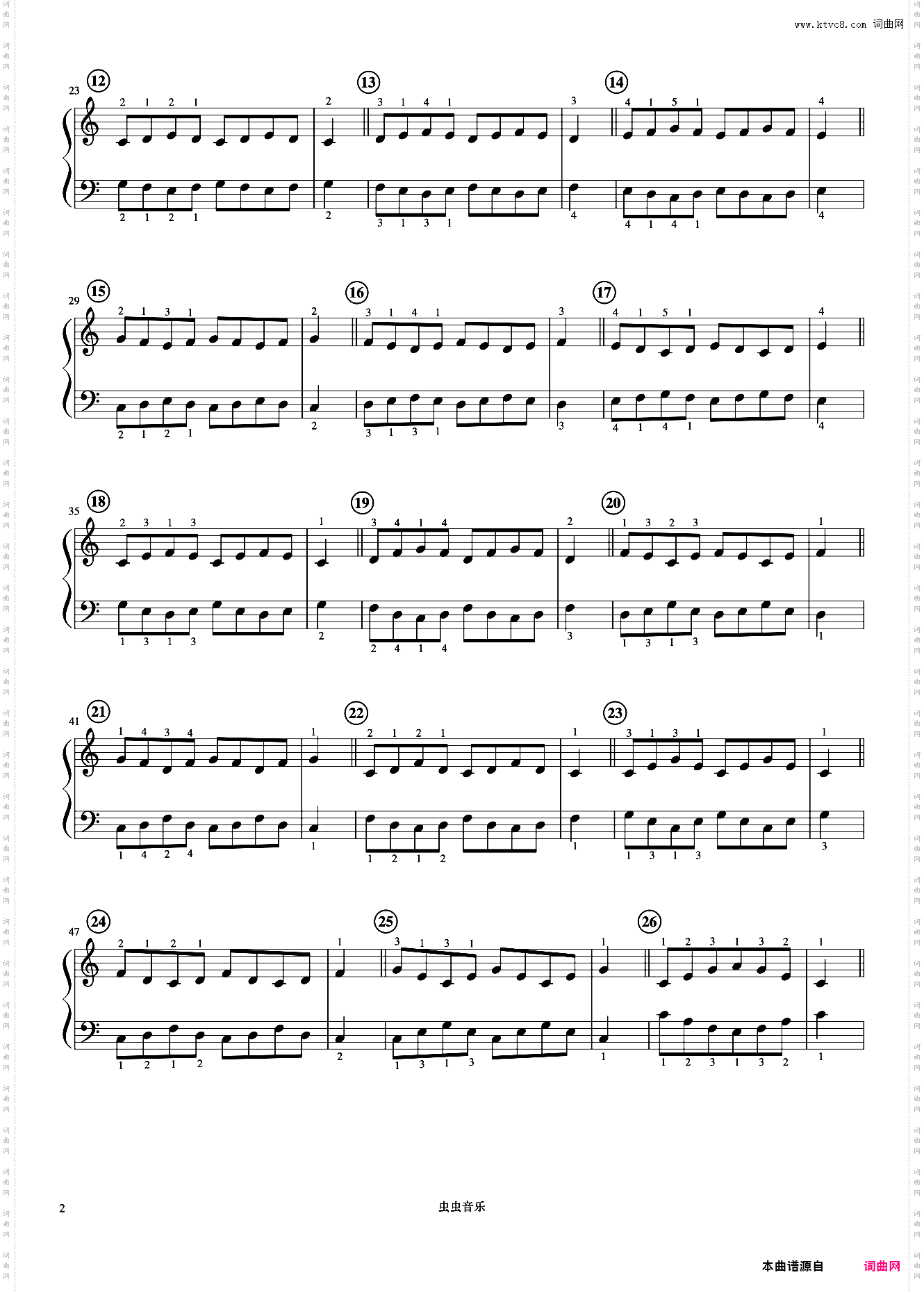 音阶和琶音的预备练习《什密特钢琴手指练习》