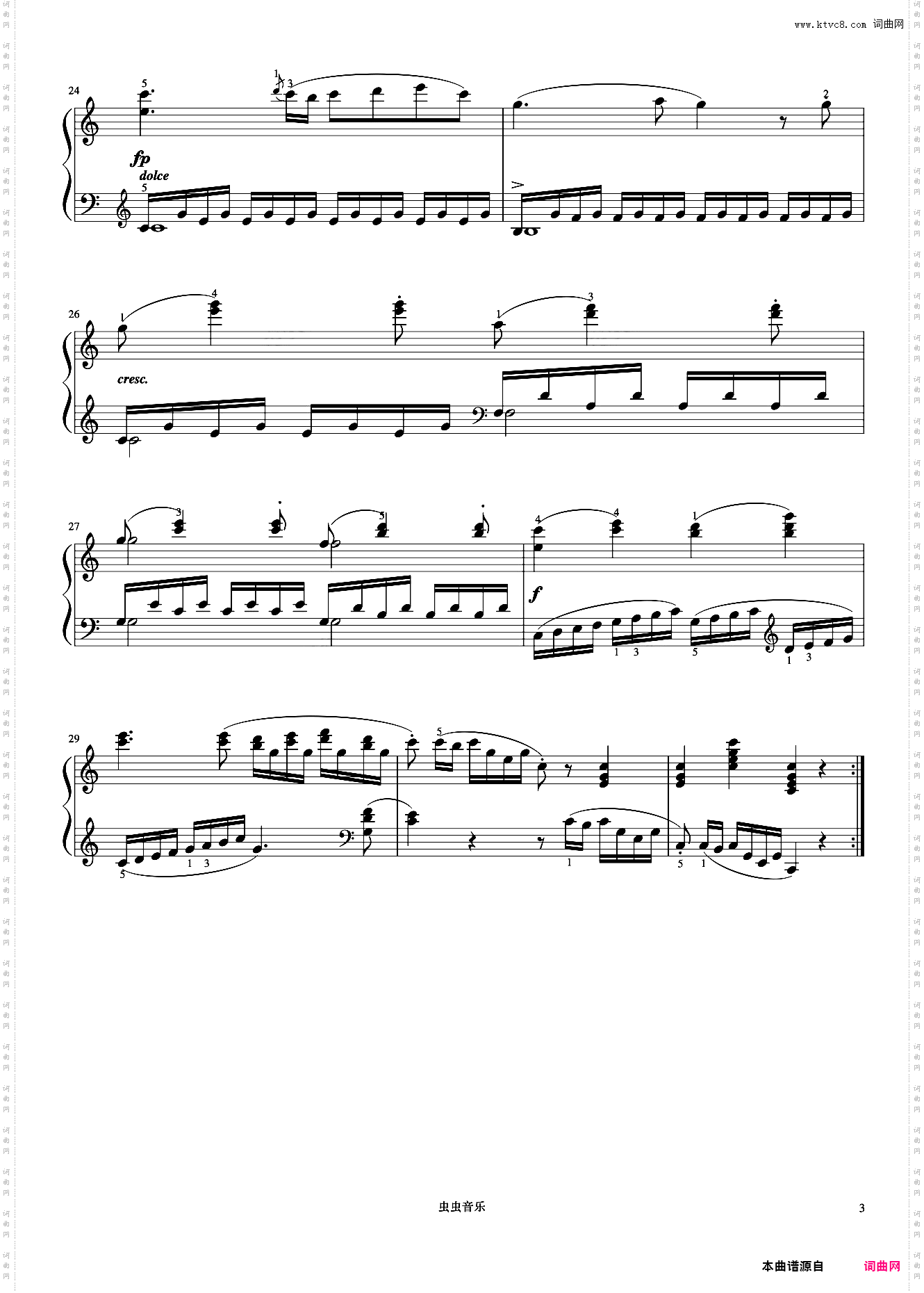 第1首《车尔尼左手练习曲 作品718》