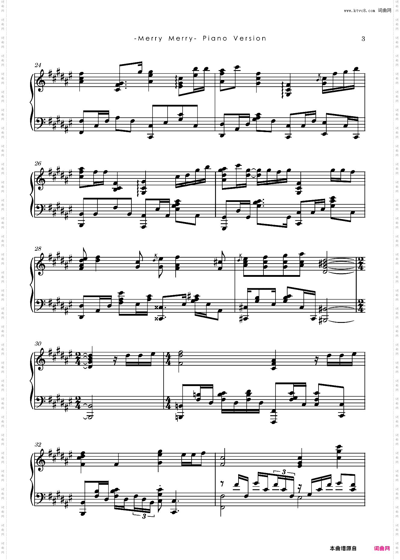 メリーメリー 高难独奏版