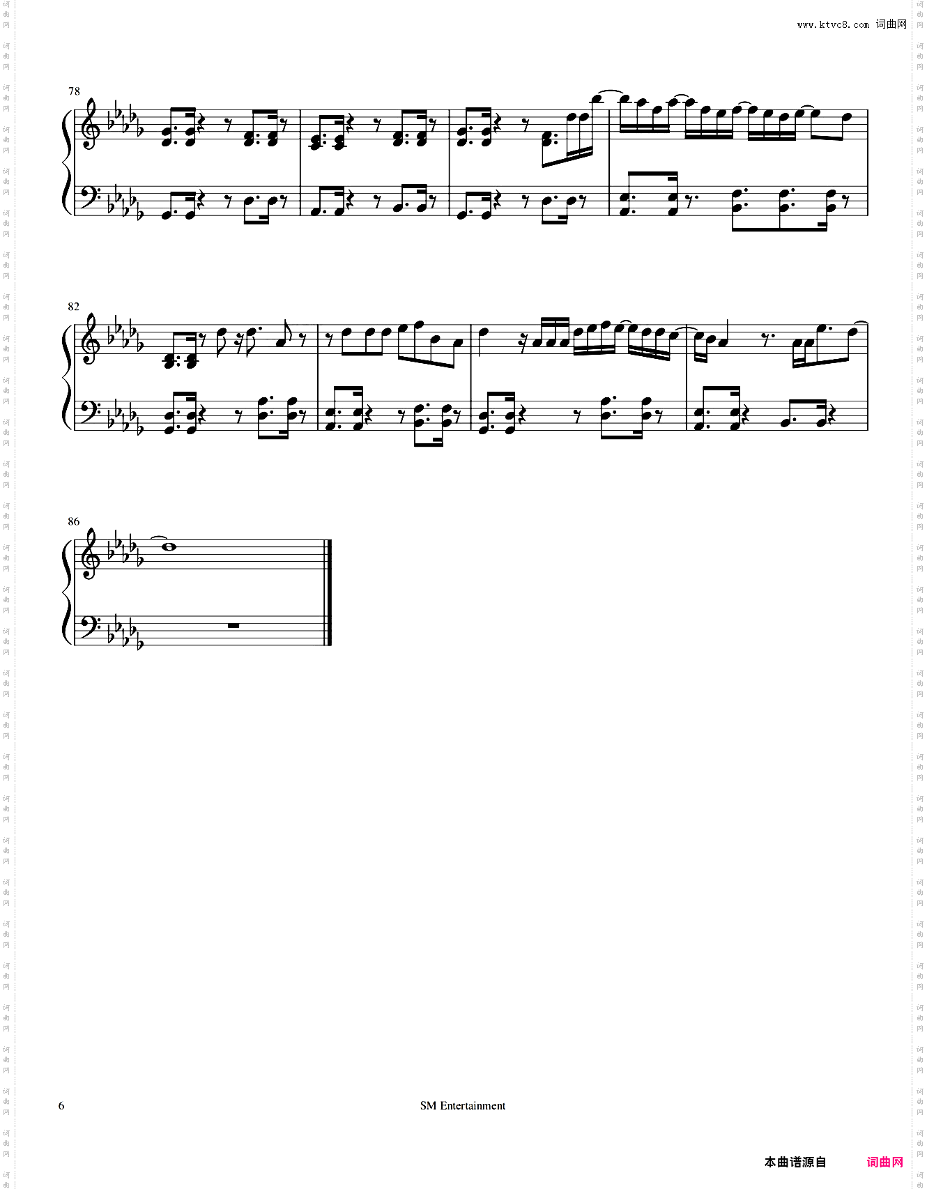 威神V WAYV - 爱不释手 Let Me Love You 钢琴谱