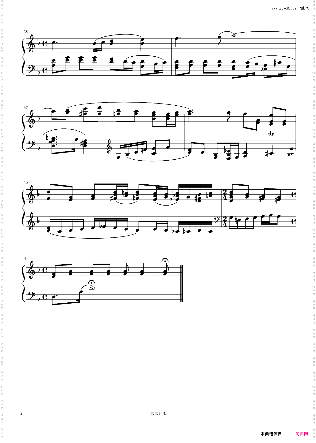 练声曲简单版VocaliseOp·34 No·14