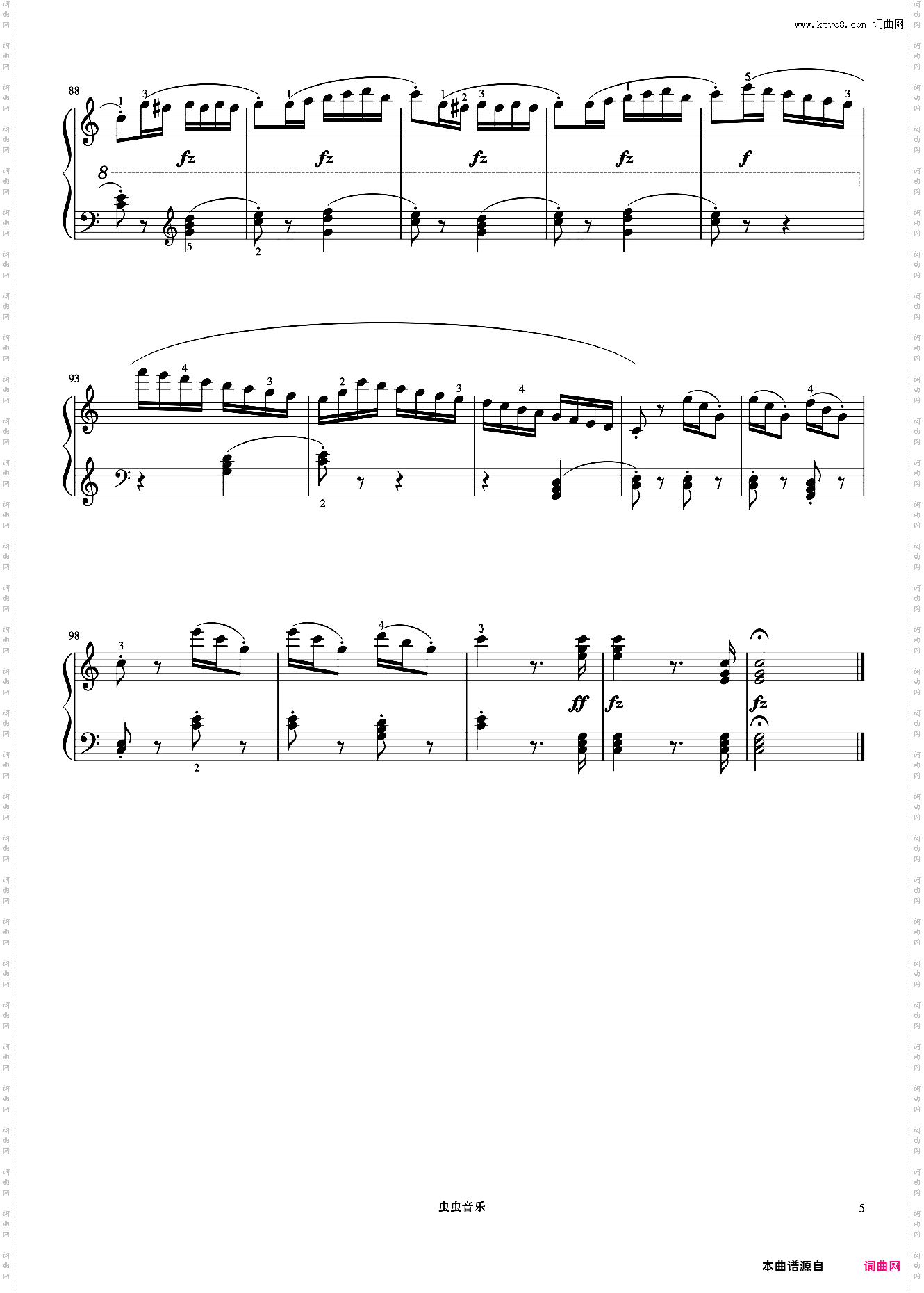 4级 洋娃娃的梦《中国院钢琴考级曲目》