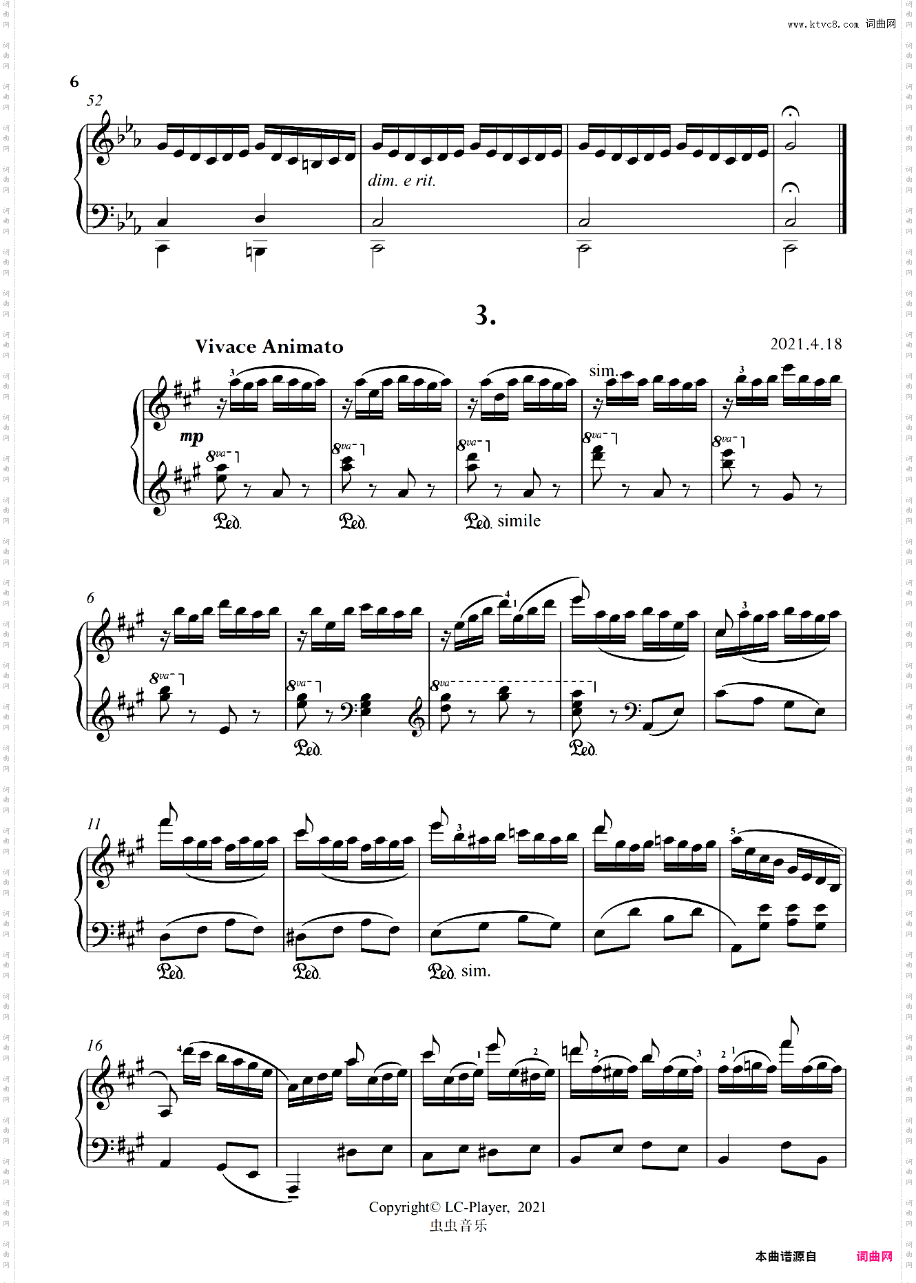 Leisure Etudes for Piano/钢琴练习曲集“闲时”【原创钢琴曲】