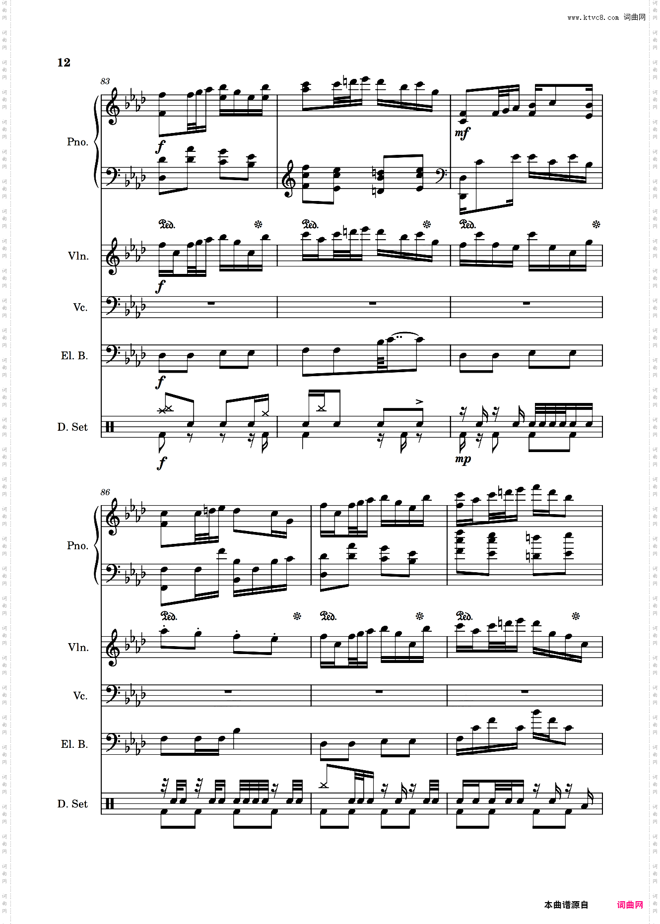 Fable from deemofull ver·总谱