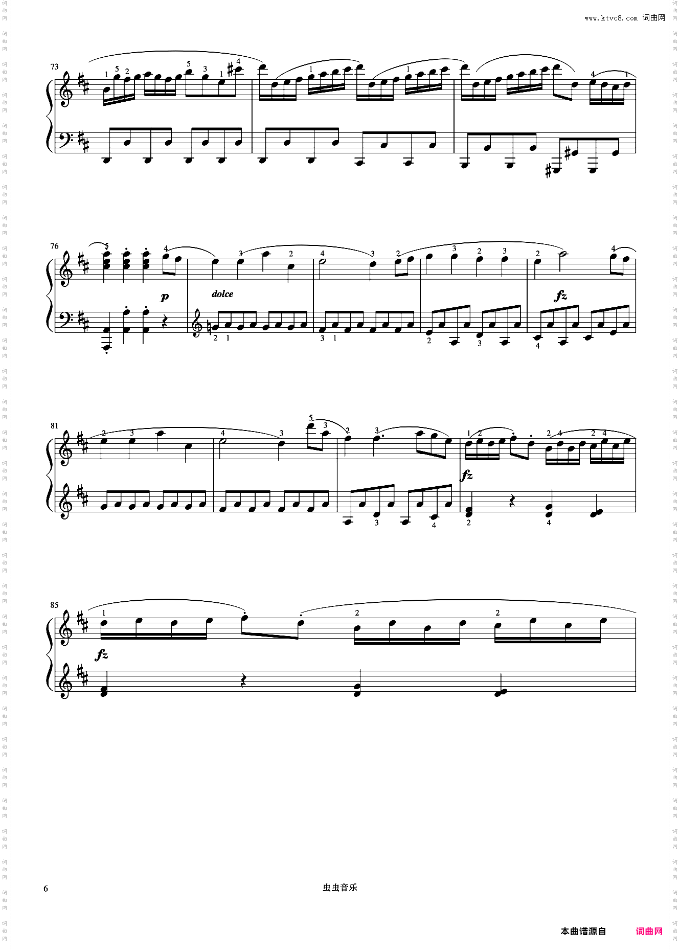 小奏鸣曲 Op·36 No·6 第一乐章《小奏鸣曲集》