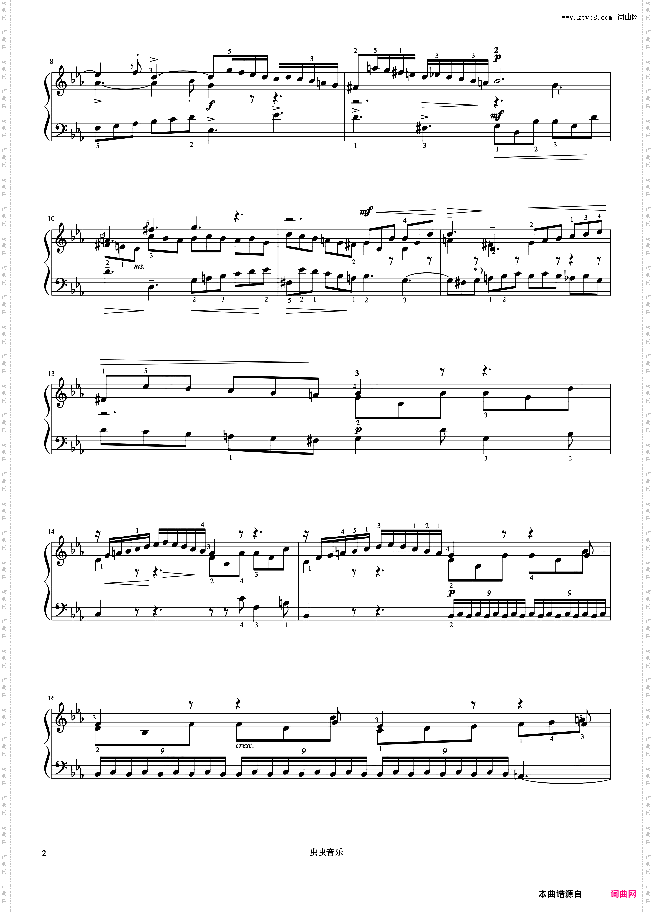 三部创意曲No·2《巴赫 创意曲集》