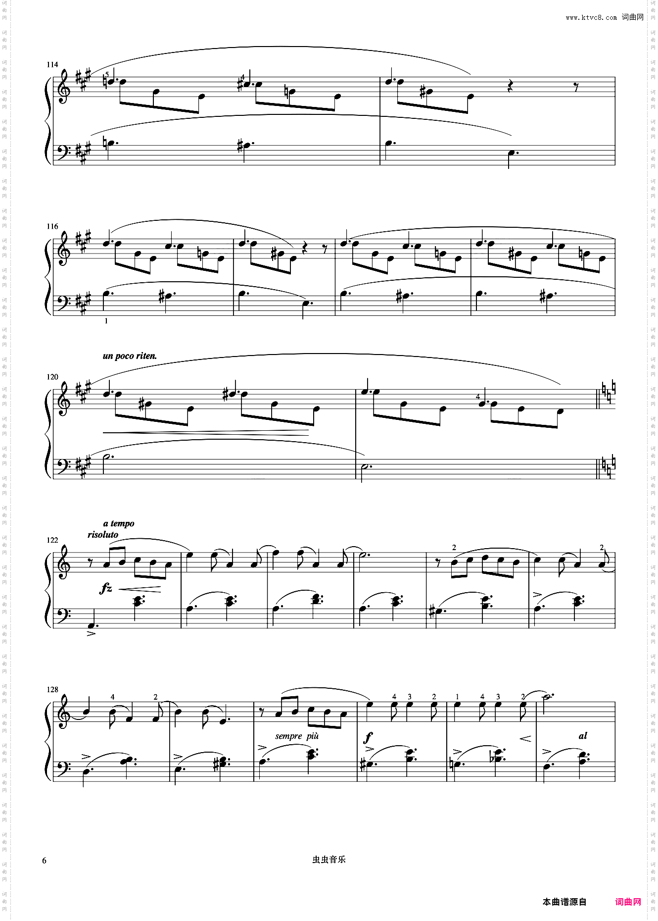 7级 塔兰泰拉舞曲《音协钢琴考级曲目 6-8级》