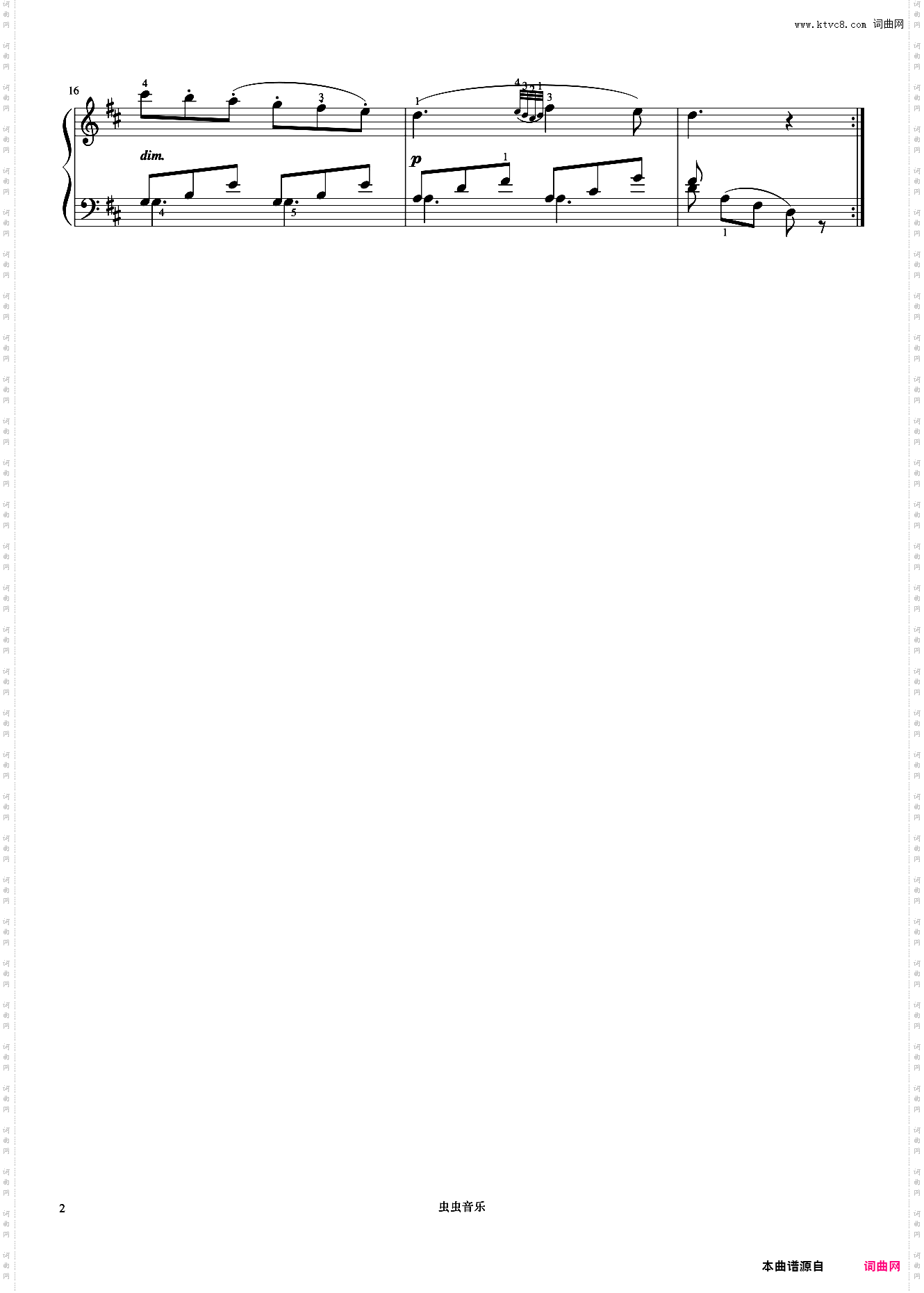 第73首《车尔尼钢琴初步教程 作品599》