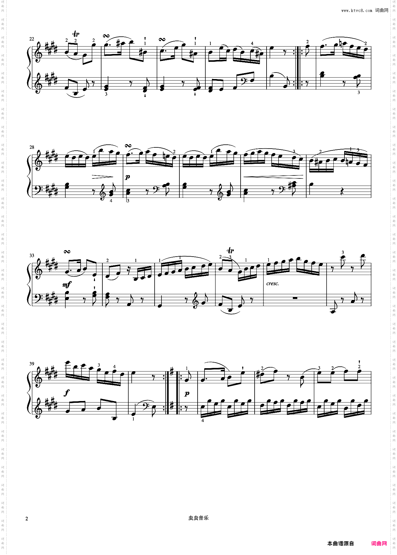 6级 奏鸣曲第三乐章《中国院钢琴考级曲目》