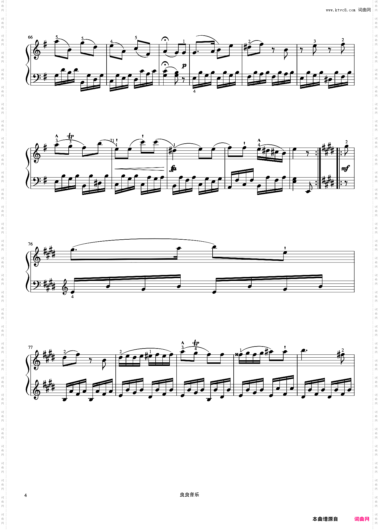 6级 奏鸣曲第三乐章《中国院钢琴考级曲目》