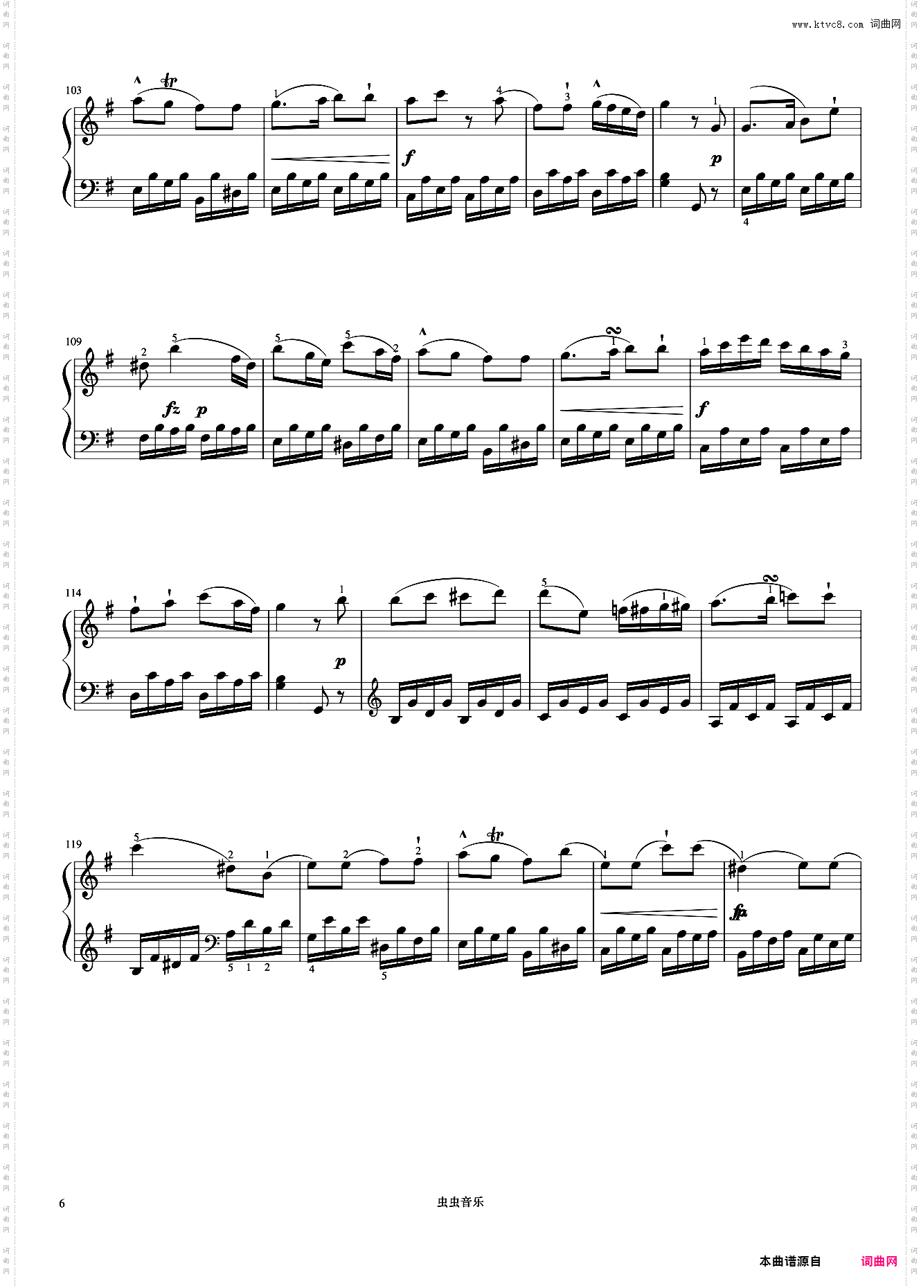 6级 奏鸣曲第三乐章《中国院钢琴考级曲目》