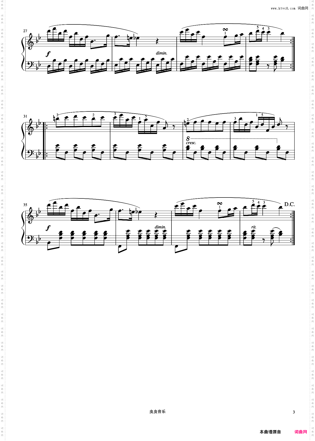 5级 波兰舞曲《中国院钢琴考级曲目》