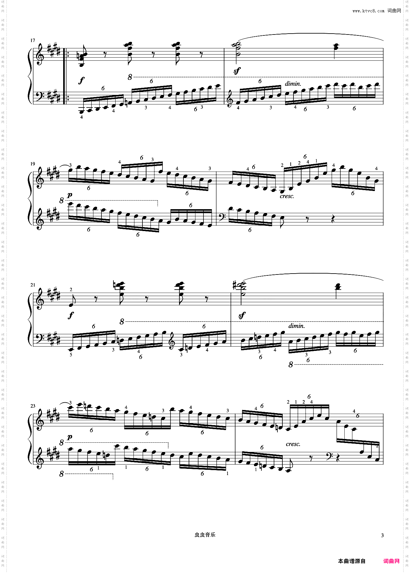 7级 练习曲Op·299 No·33《中国院钢琴考级曲目》