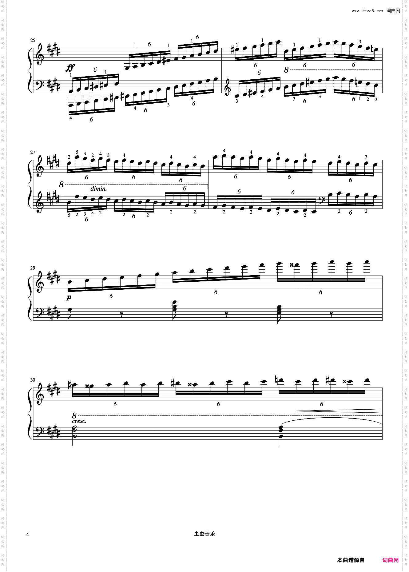 7级 练习曲Op·299 No·33《中国院钢琴考级曲目》