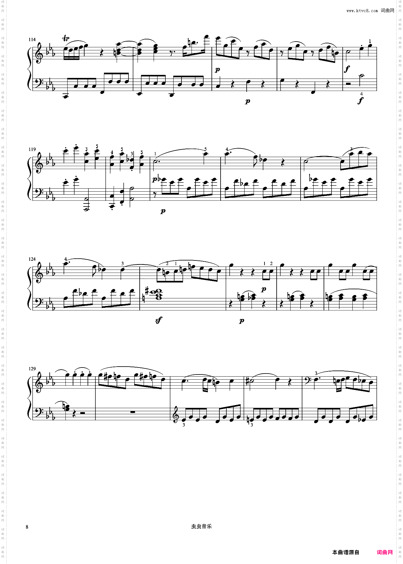 8级 奏鸣曲莫扎特《中国院钢琴考级曲目》