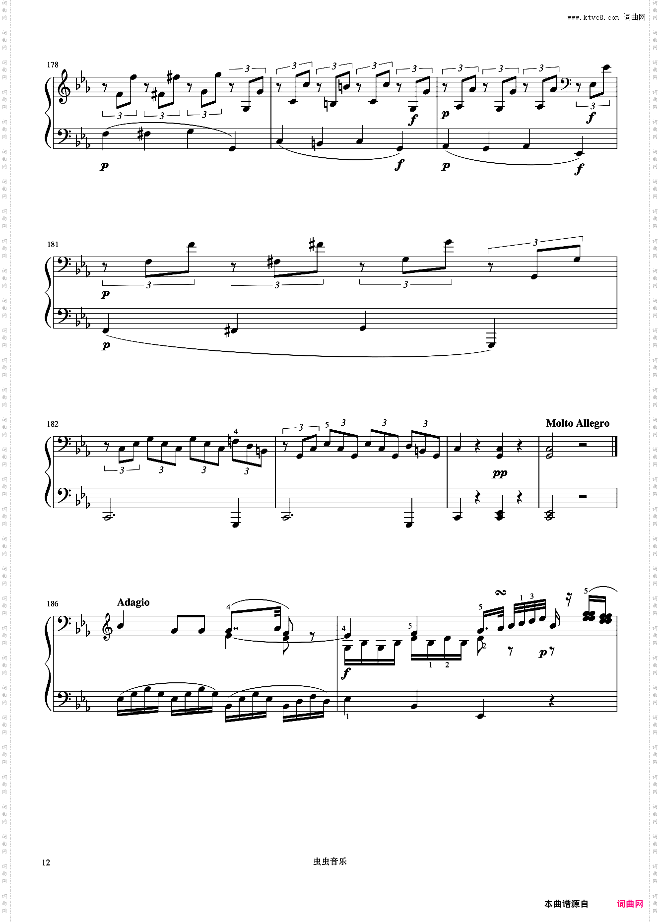 8级 奏鸣曲莫扎特《中国院钢琴考级曲目》