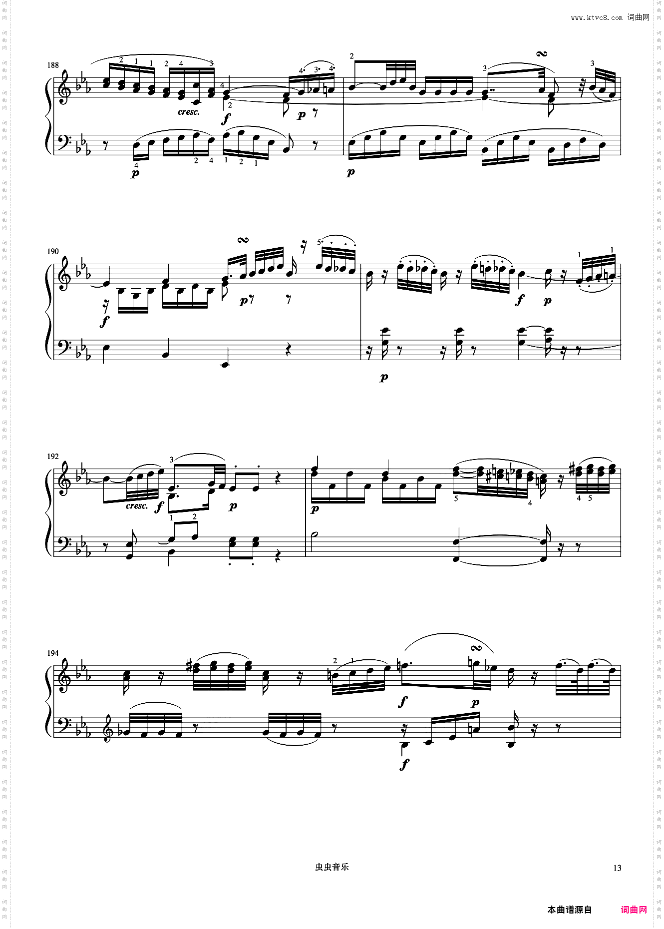 8级 奏鸣曲莫扎特《中国院钢琴考级曲目》