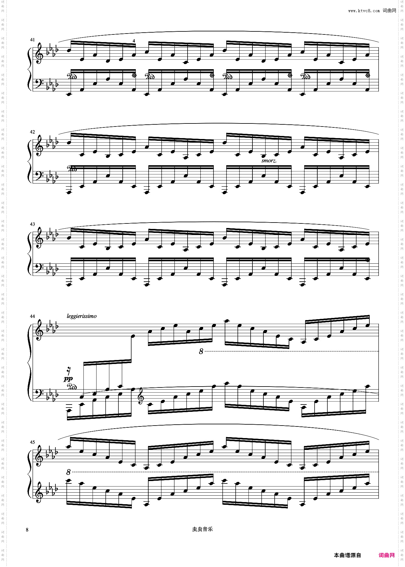 10级 练习曲Op·25 No·1《中国院钢琴考级曲目》