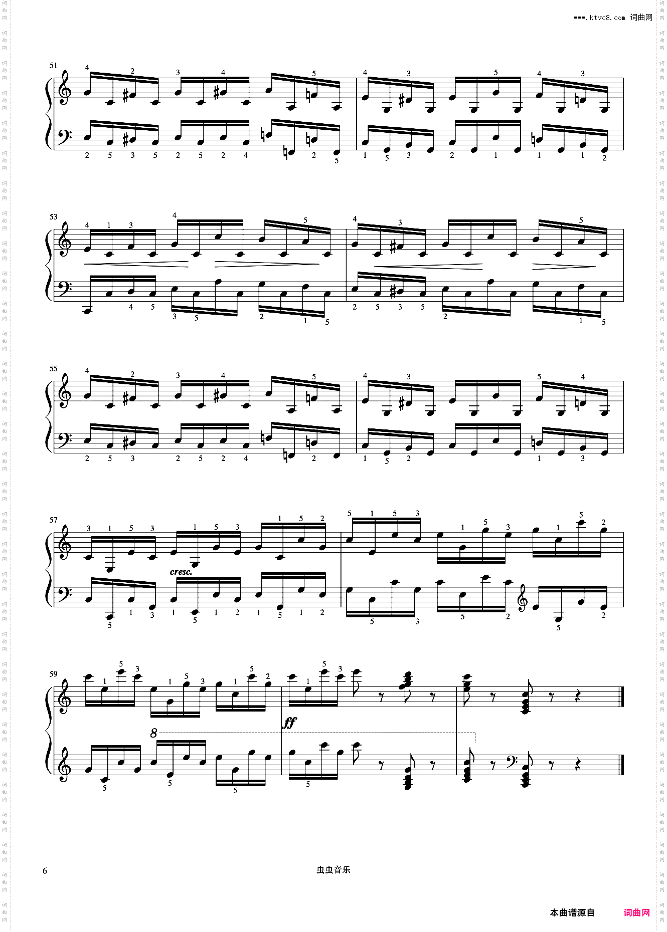 第20首《车尔尼快速练习曲 作品299》