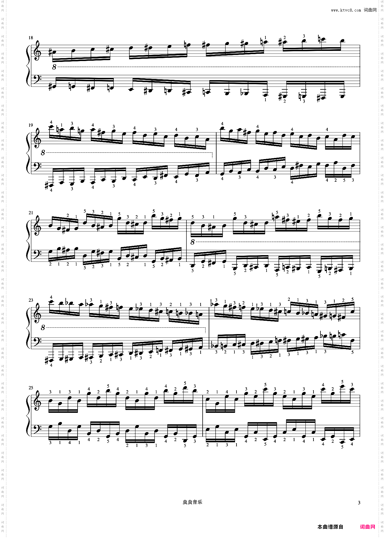 第36首《车尔尼快速练习曲 作品299》